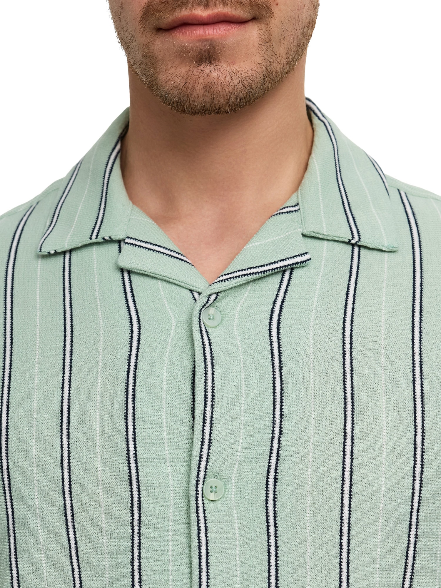 Indicode Kurzarmhemd »INShitake«