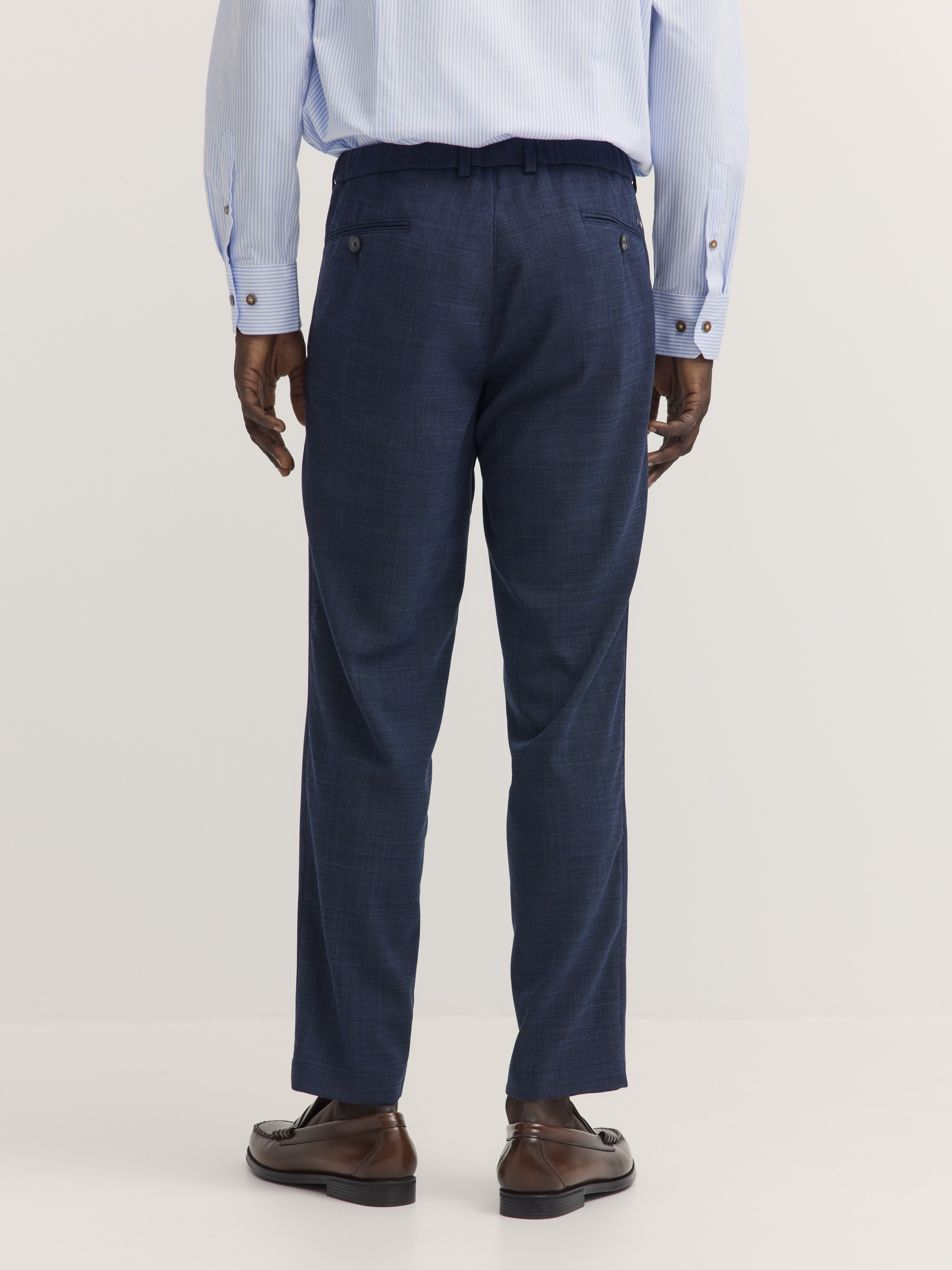 bugatti Bundfaltenhose »Superior touch«  mit Stretch und easy-care Funktion