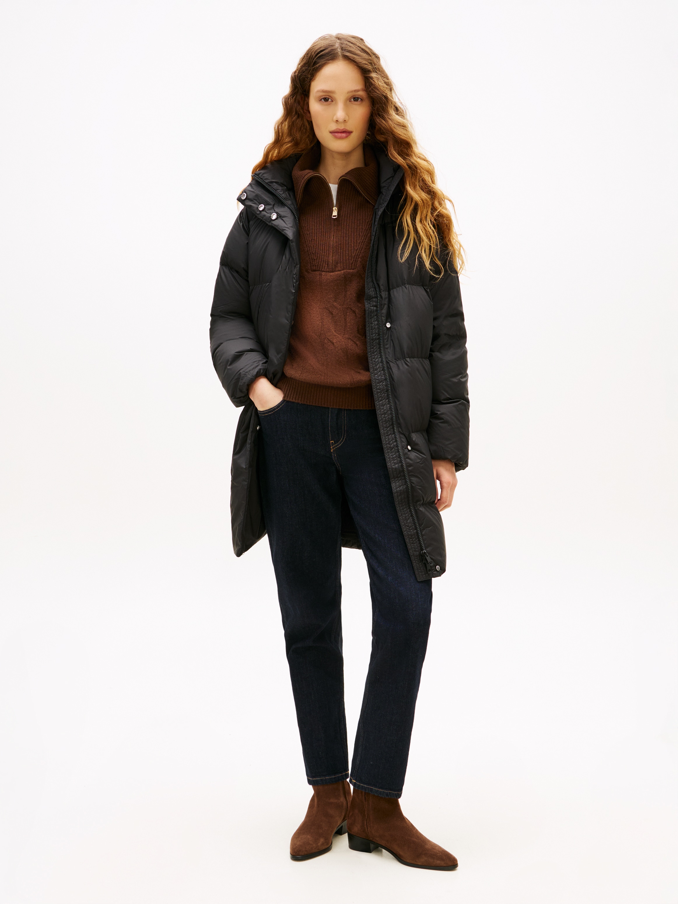 Tommy Hilfiger »MODERN DOWN REG COAT« mit wärmenden Material gefüttert