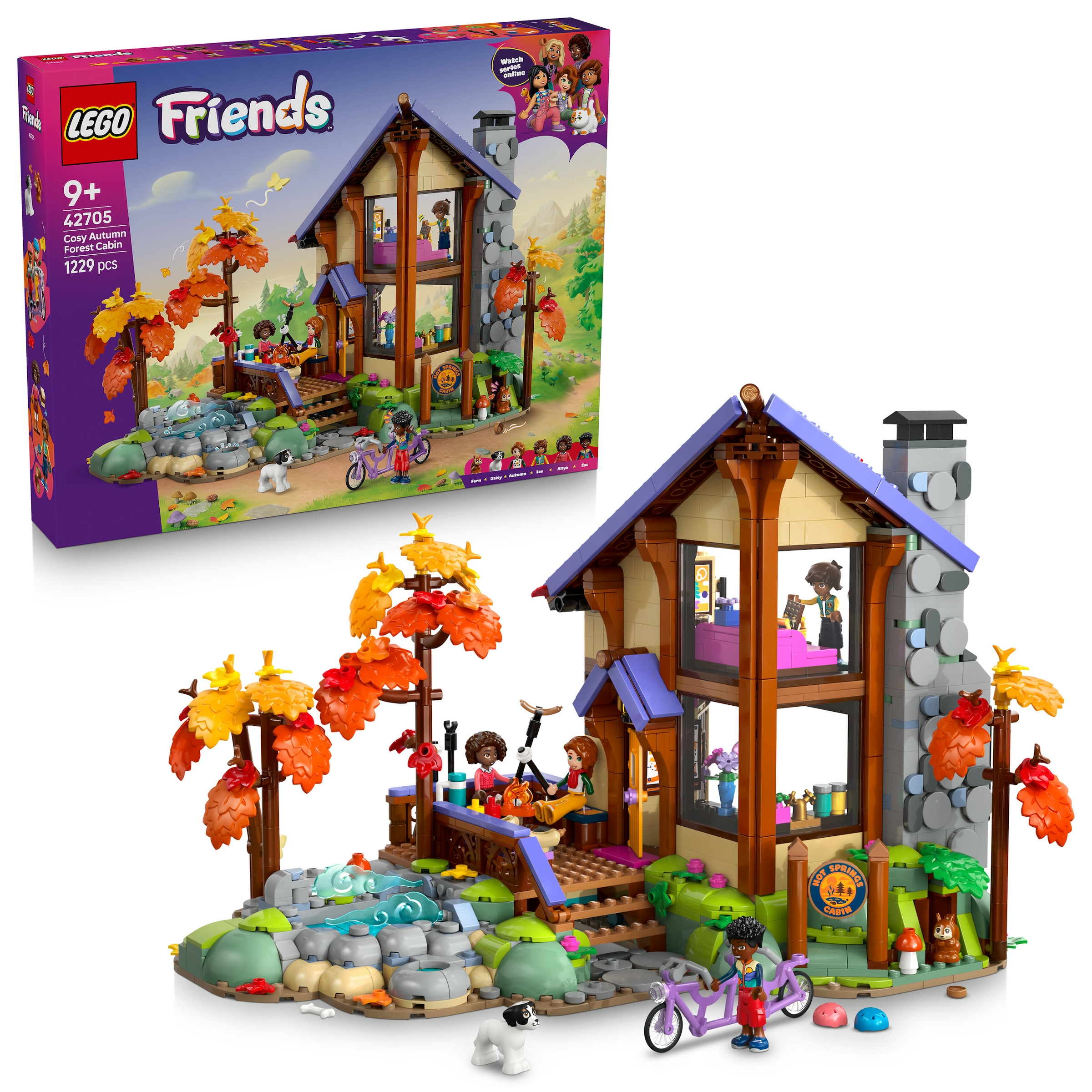 LEGO® Konstruktionsspielsteine »Gemütliche Hütte im Herbstwald (42705), LEGO Friends« Made in Europe