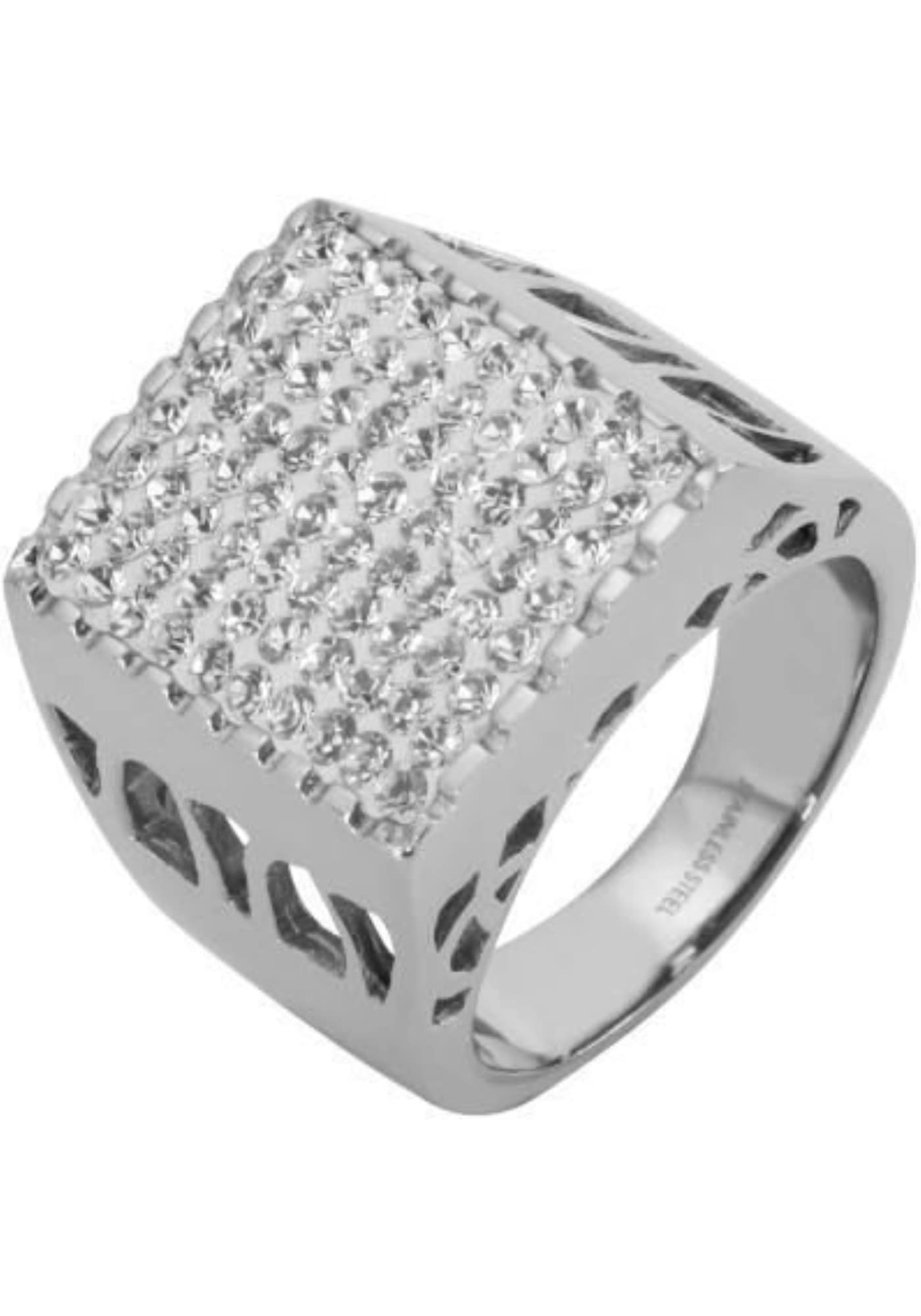 AKZENT Fingerring »Sato, silberfarbig, langlebig«