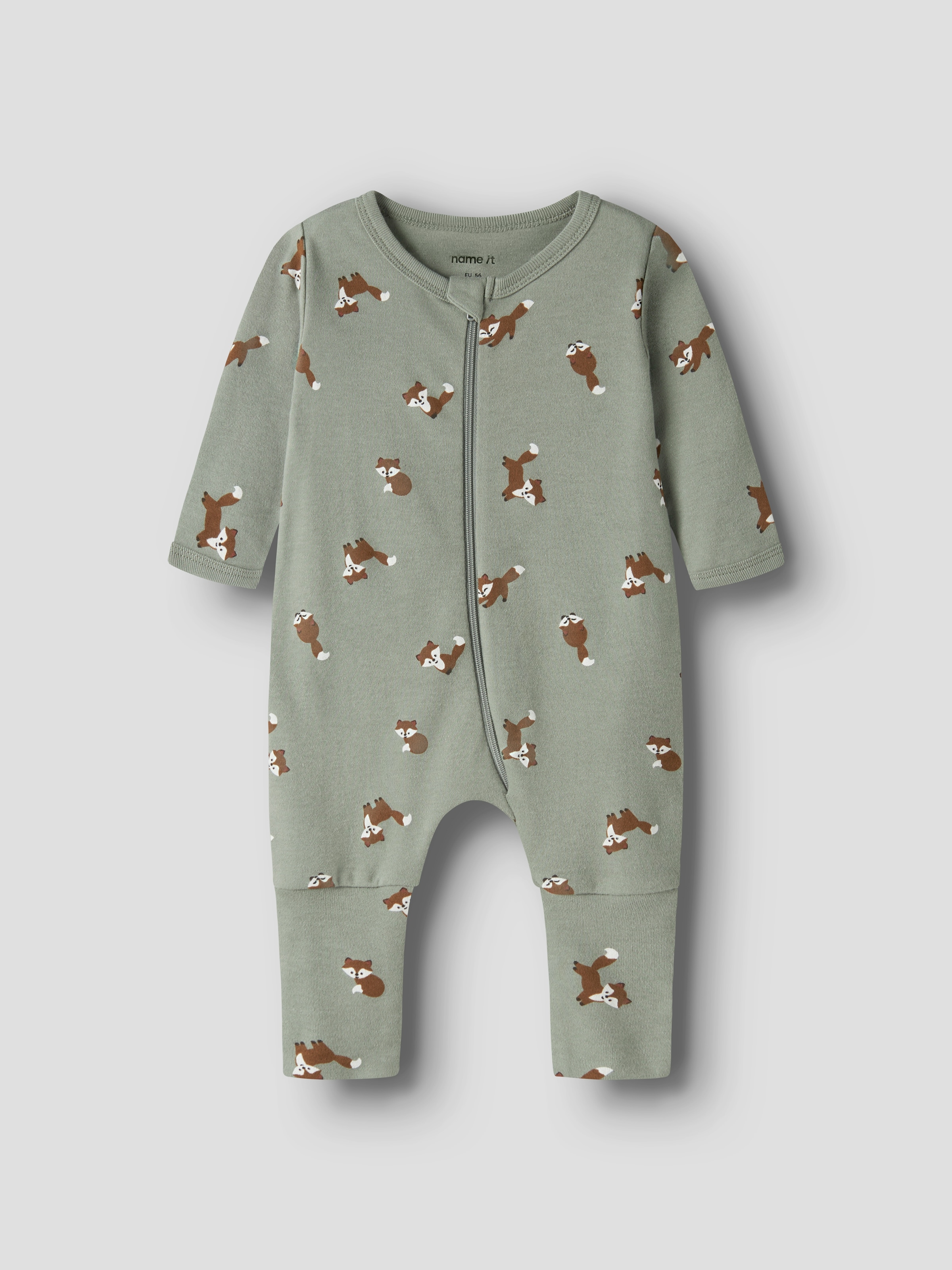 Name It Schlafanzug »NBMNIGHTSUIT 2P ZIP FF FOX NOOS« Packung, 2 tlg.