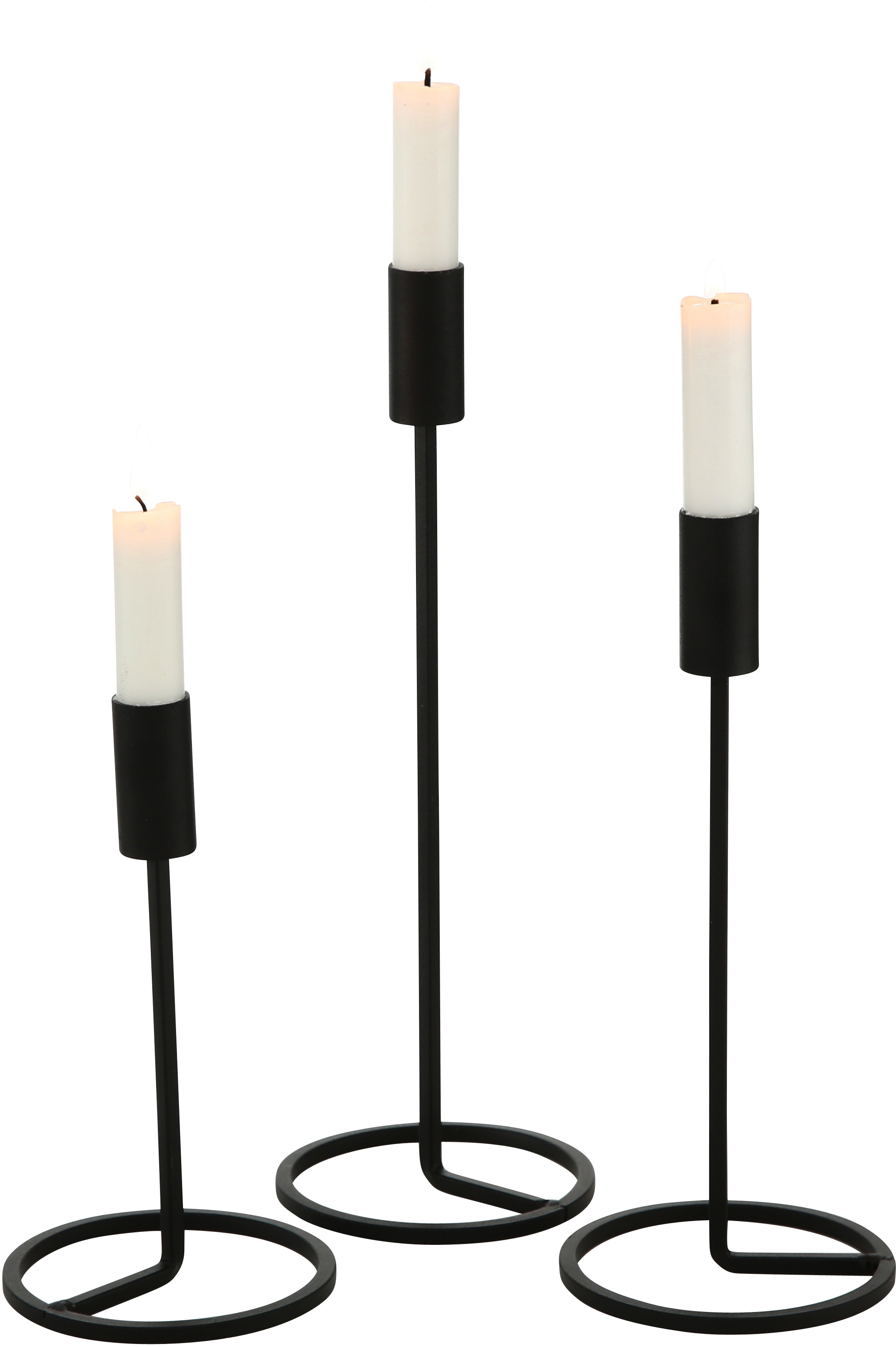 BOLTZE Kerzenleuchter »Fio«, aus OTTO online St.), bei Eisen (Set, 3