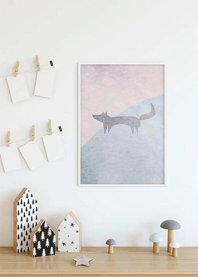 Komar Poster »Wild and Free Fox«, Tiere, (1 St.), Kinderzimmer, Schlafzimmer, Wohnzimmer