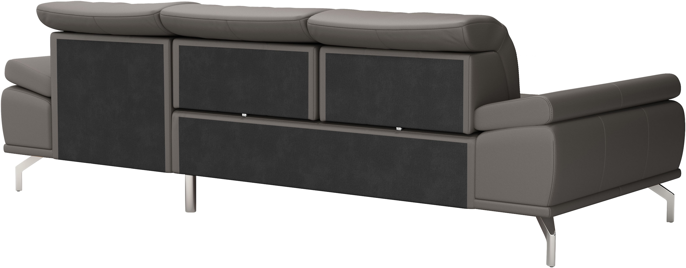 Places of Style Ecksofa »Caluna«, Inkl.Sitztiefenverstellung, wahlweise mit Kopf- und Armteilverstellung