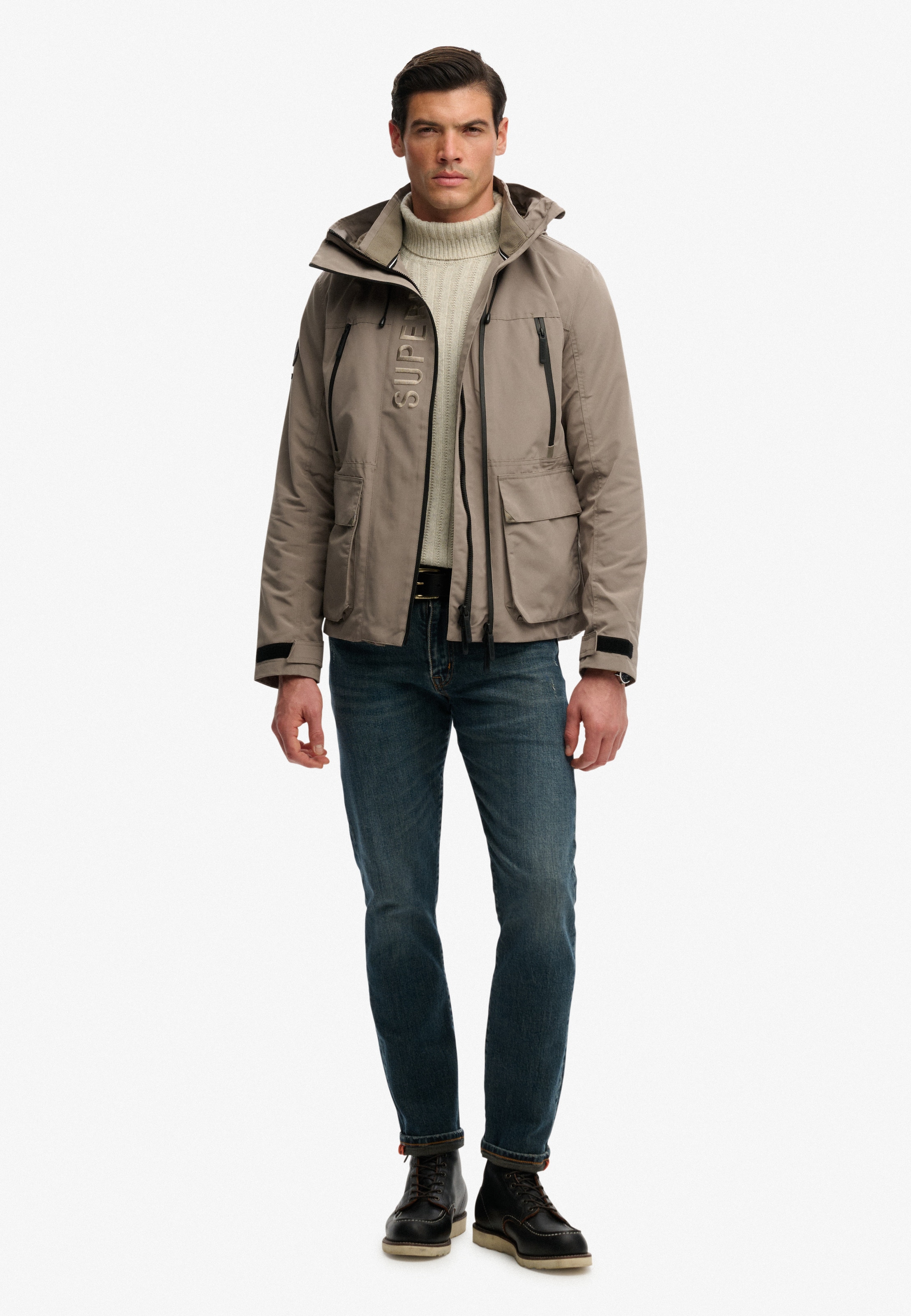 Superdry Outdoorjacke »HOOD ULTIMATE EMB WINBREAKER« mit Kapuze Kunstfaser, regular fit