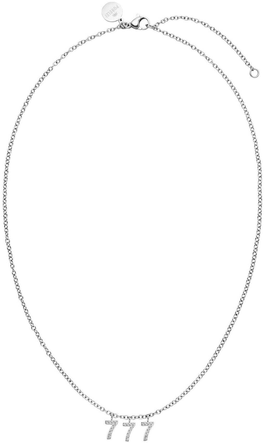 Purelei Kette mit Anhänger »Schmuck Geschenk Angel Numbers, 23401, 111-222-444-777«, mit Zirkonia (synth.)