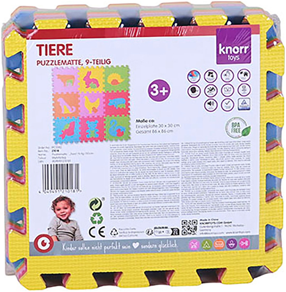Knorrtoys® Puzzle »Tiere«, Puzzlematte, Bodenpuzzle