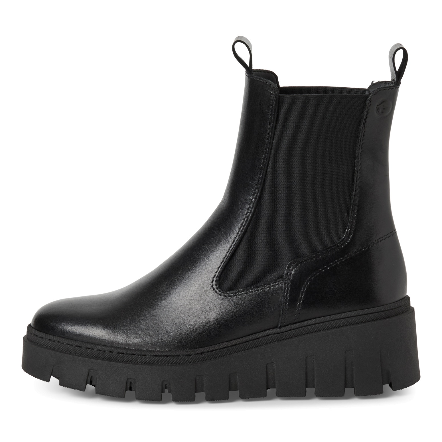 Tamaris Chelseaboots  Stiefelette, Schlupfschuh mit T-Logoprägung