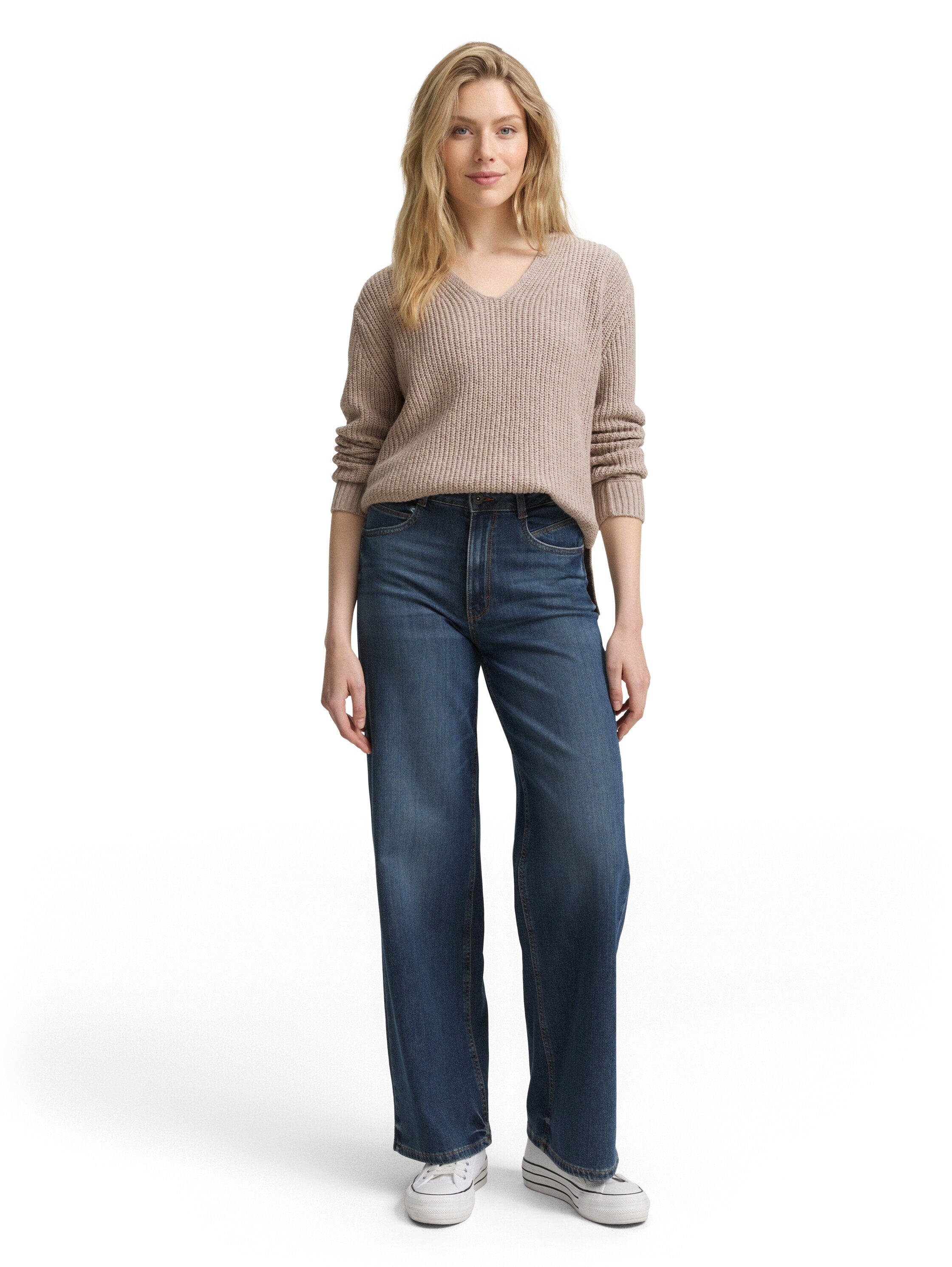 TOM TAILOR Strickpullover mit Rippstruktur