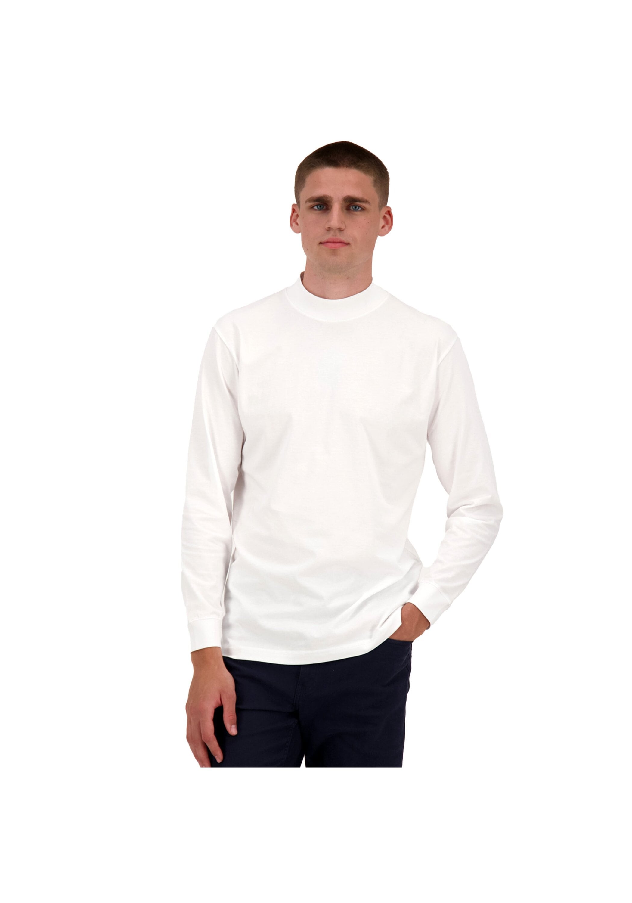 RAGMAN Longsweatshirt »Longsleeve Langarm Basic Stehkragen Regular Fit«