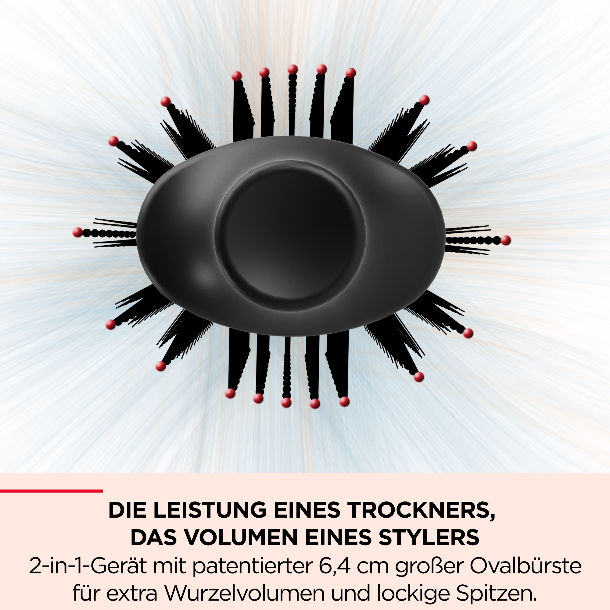 Revlon Warmluftbürste »One-Step Volumiser Plus RVDR5298E«, 1 Aufsätze, Abnehmbarer Kopf, Keramik Titan Platte