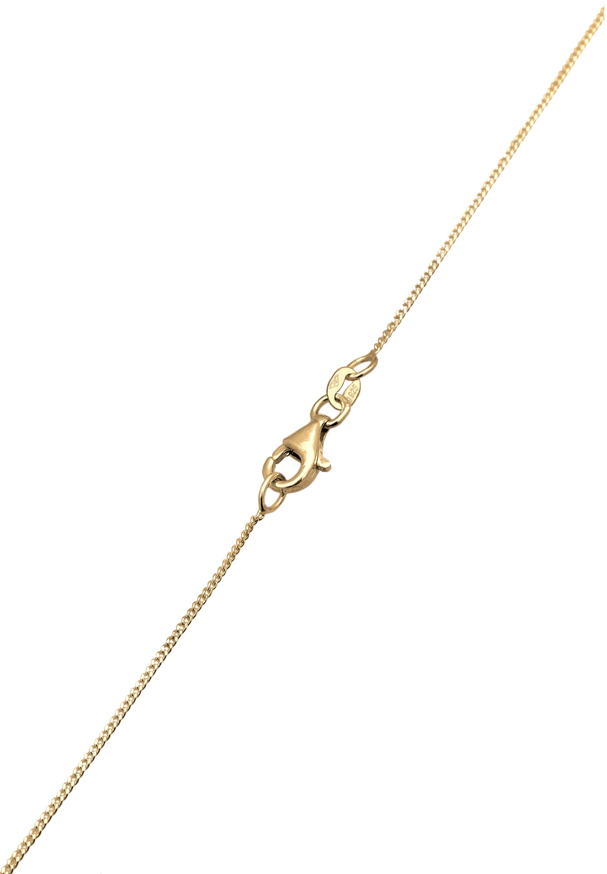 Elli Silberkette »Halskette Mond Zirkonia Weiß 925 Sterling Silber«