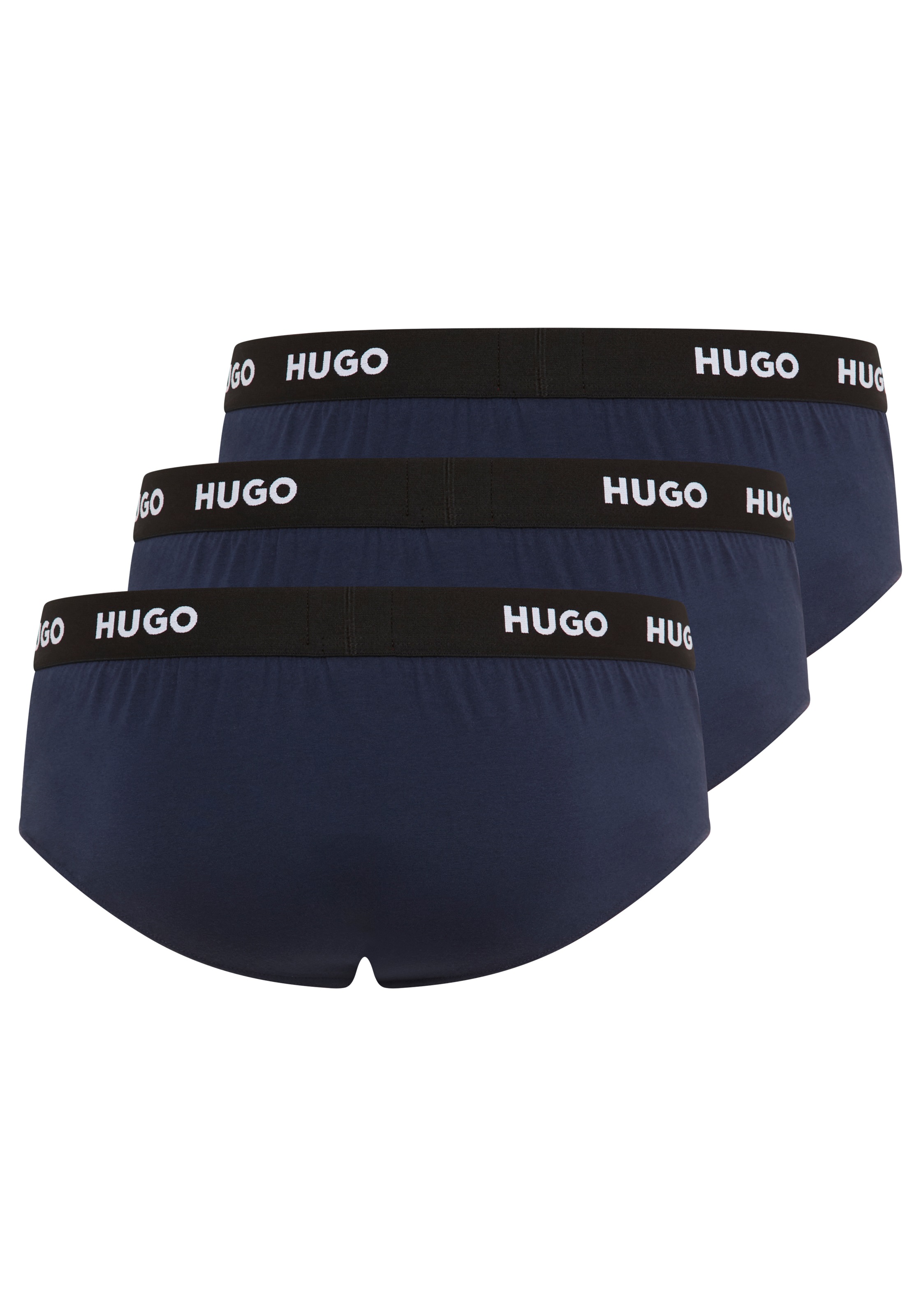 HUGO Underwear Hüftslip »HIPBRIEF TRIPLETPACK«, (Packung, 3 St., 3er Pack), mit modischem HUGO Logo-Elastikbund