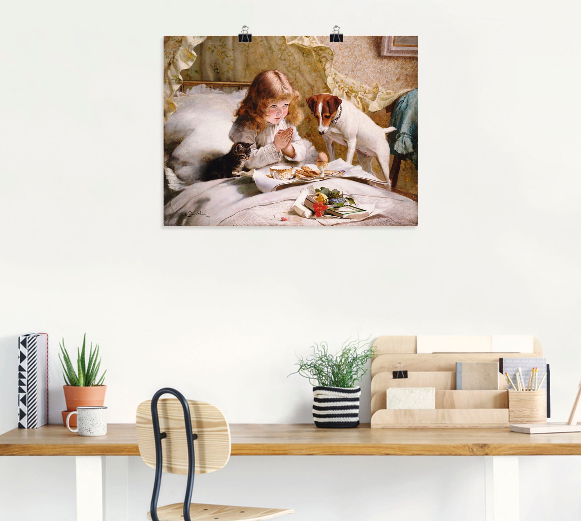 Artland Wandbild »Das Gebet. 1894« Kind 1 Stk. tlg. als Leinwandbild, Poster in verschied. Größen