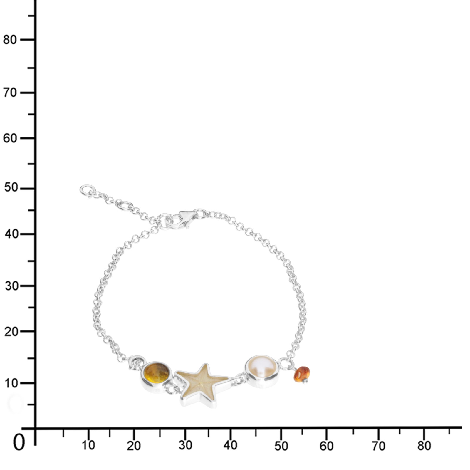 DUR Armband »- Strandrausch - 16,5-19 cm - Silber 925/000 -,«