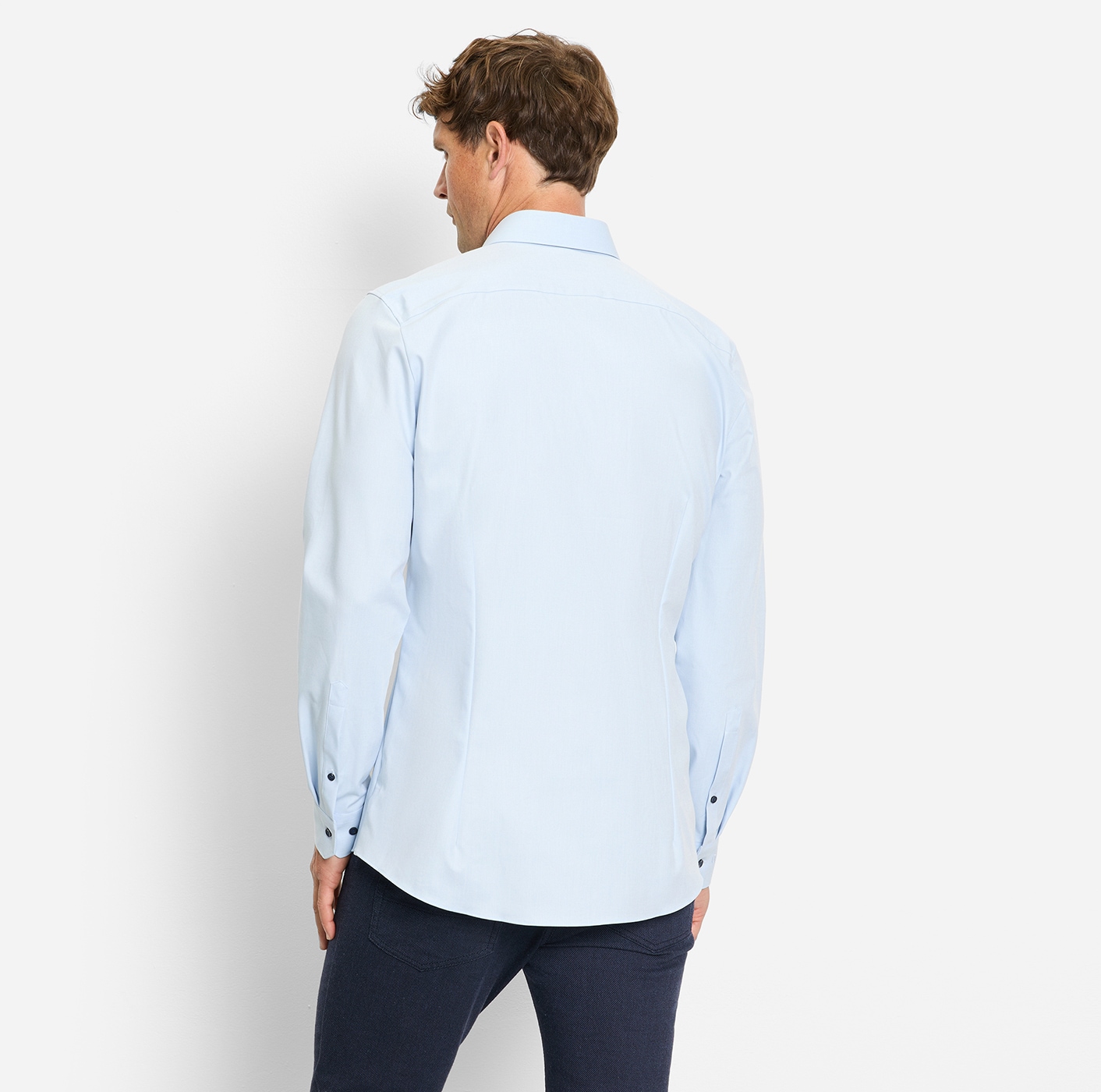 OLYMP Businesshemd »No. Six super slim« Jersey-Hemd