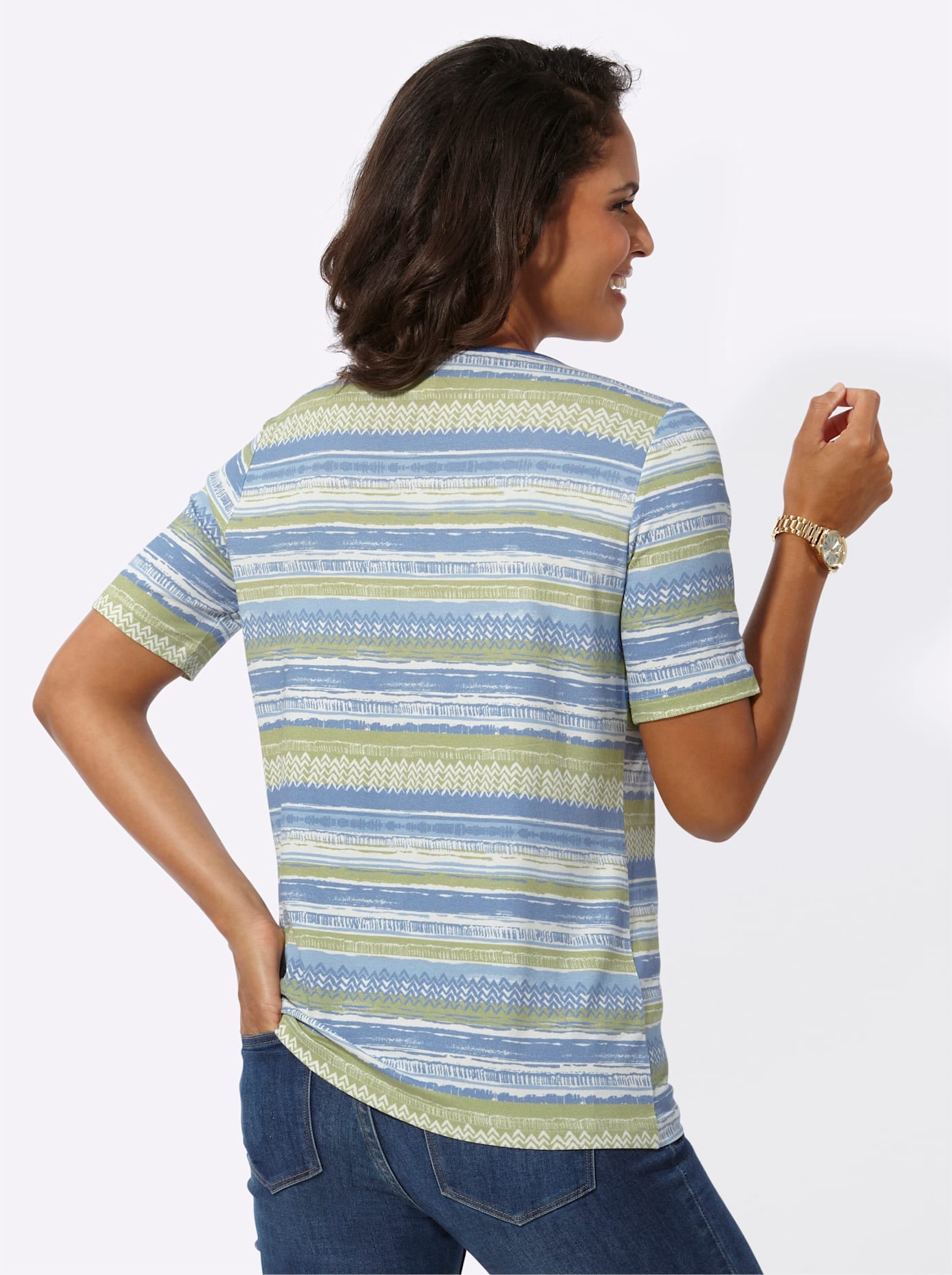 Casual Looks Kurzarmshirt »Rundhals-Shirt«, (1 tlg.)
