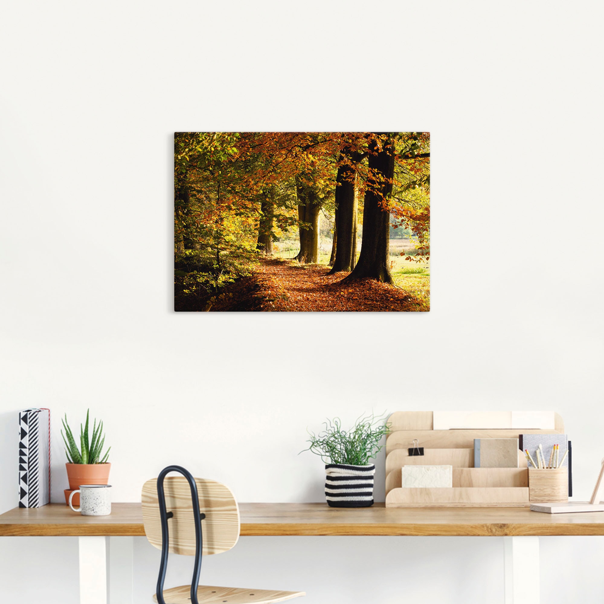 (1 Alubild, St.), im als Online Wandbild in Shop oder Artland Poster kaufen Bäume, »Herbstfarben«, Größen OTTO versch. Wandaufkleber Leinwandbild,