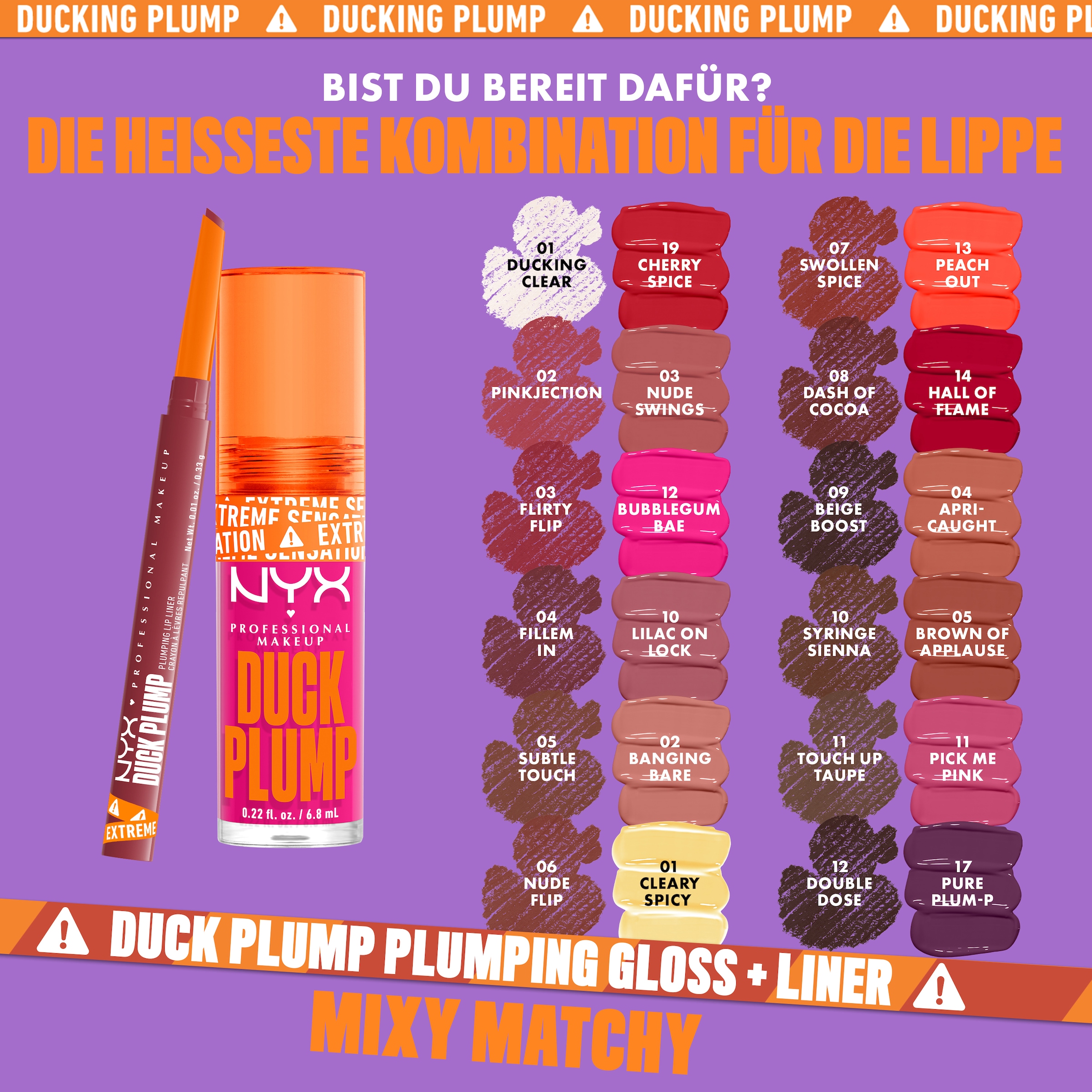 NYX Lippenstift »Professional Makeup Duck Plump Plumping Lip Liner Lippenkonturenstift«
