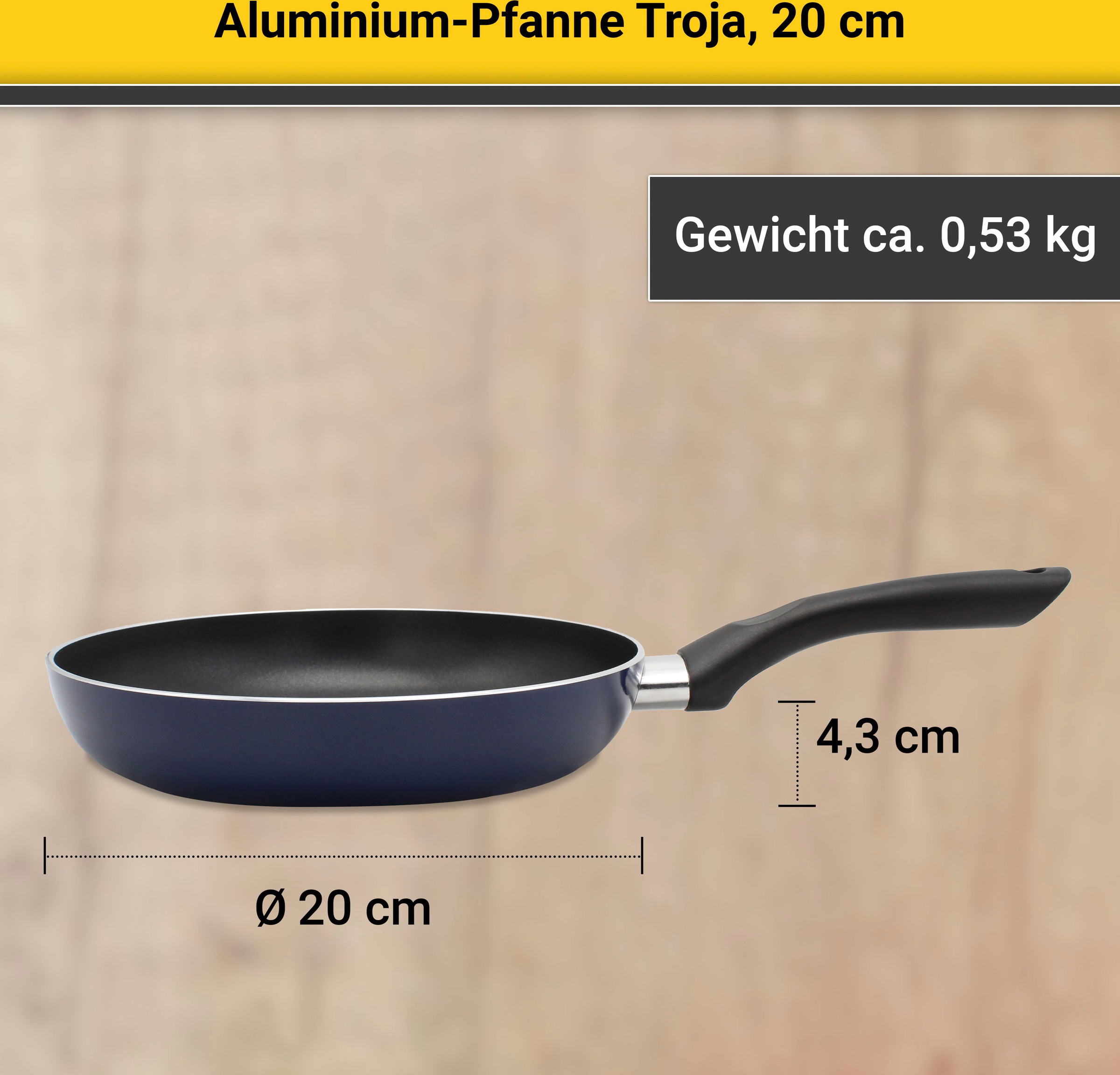 »Troja«, Aluminium, Krüger Bratpfanne OTTO bei Induktion