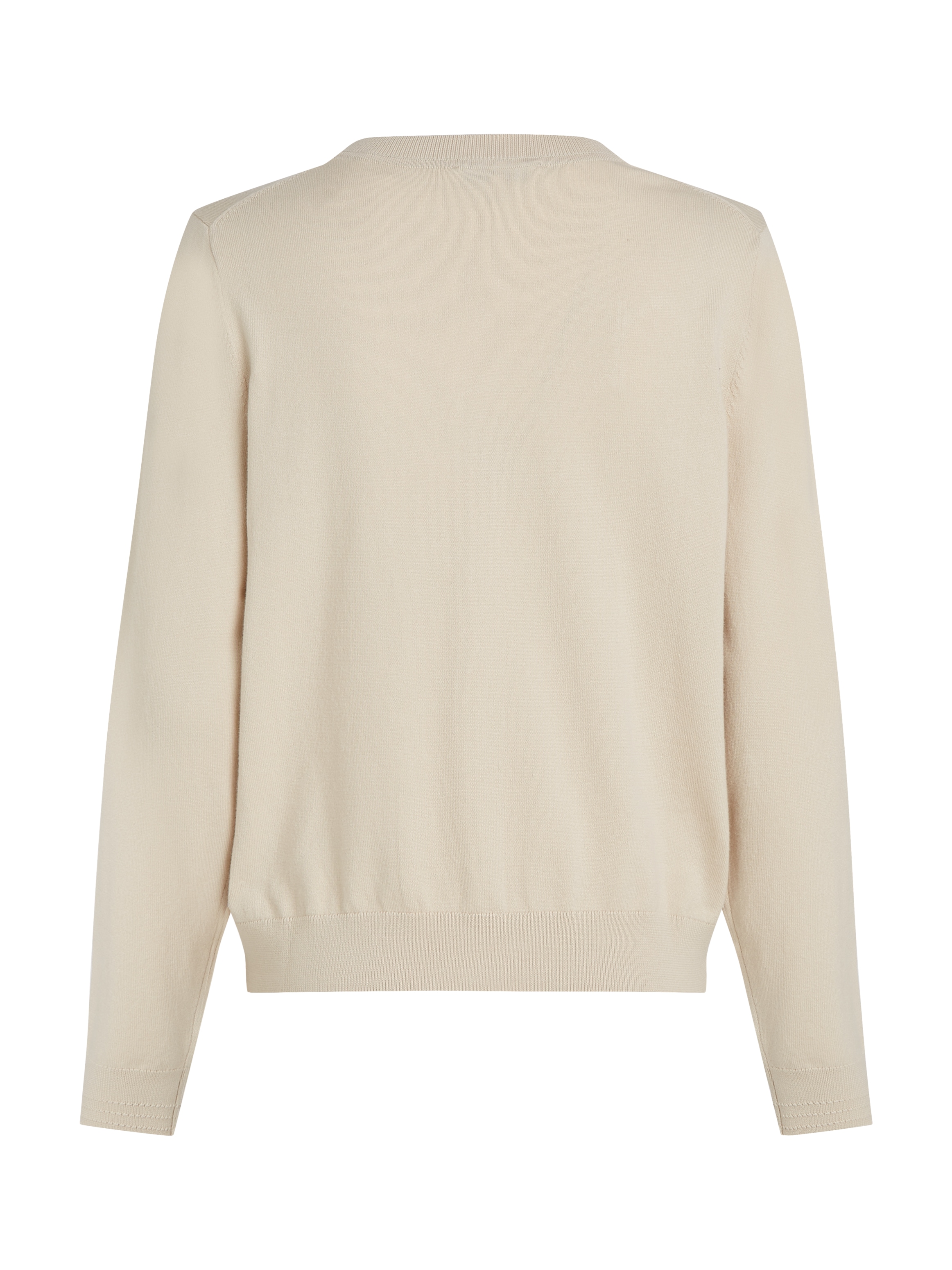 Tommy Hilfiger Cardigan »CO JERSEY STITCH CARDIGAN«, mit Logostickerei
