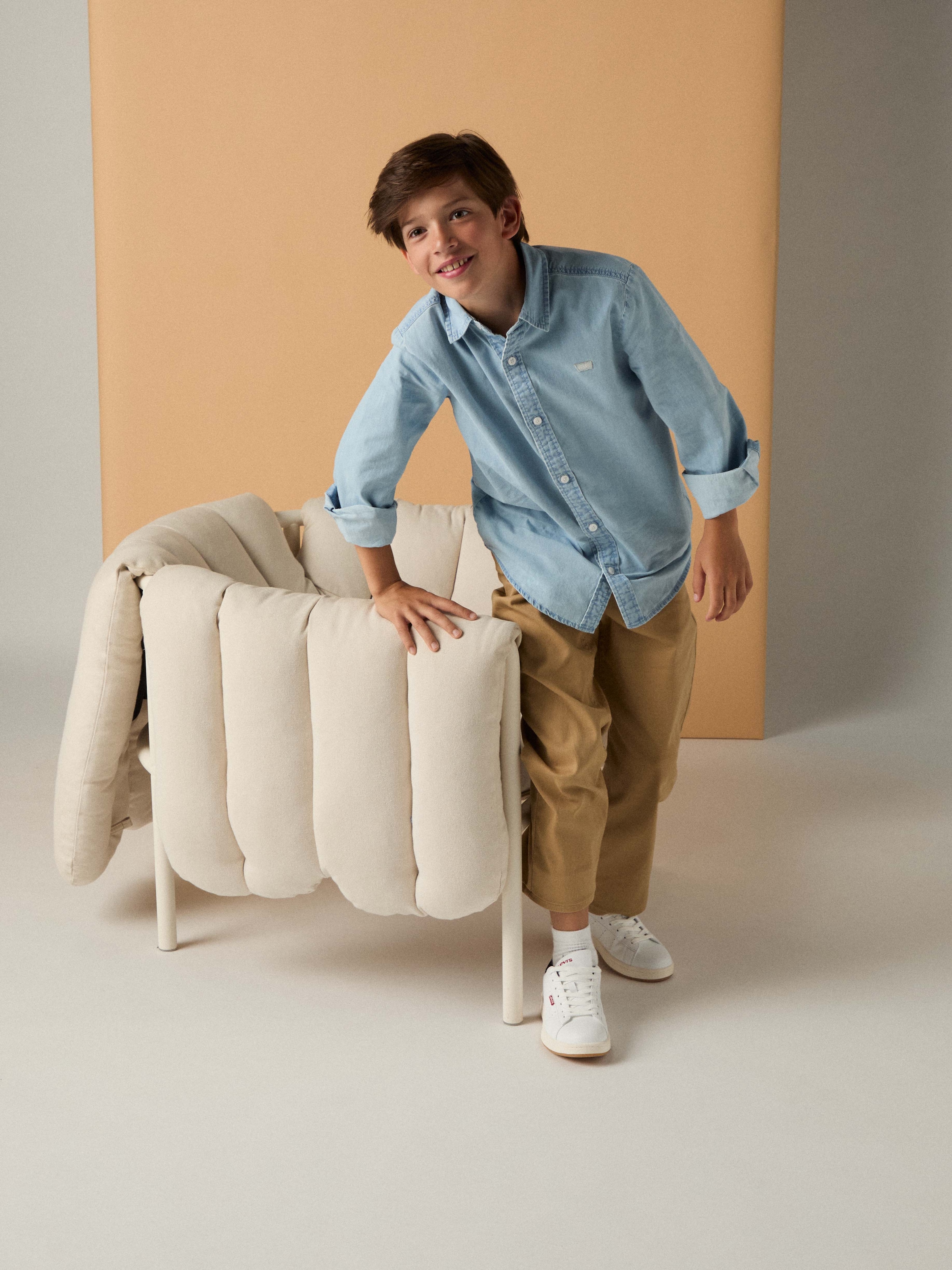 Levi's® Kids Jeanshemd »LVB BATTERY HOUSEMARK SHIRT« mit Logo Stickerei