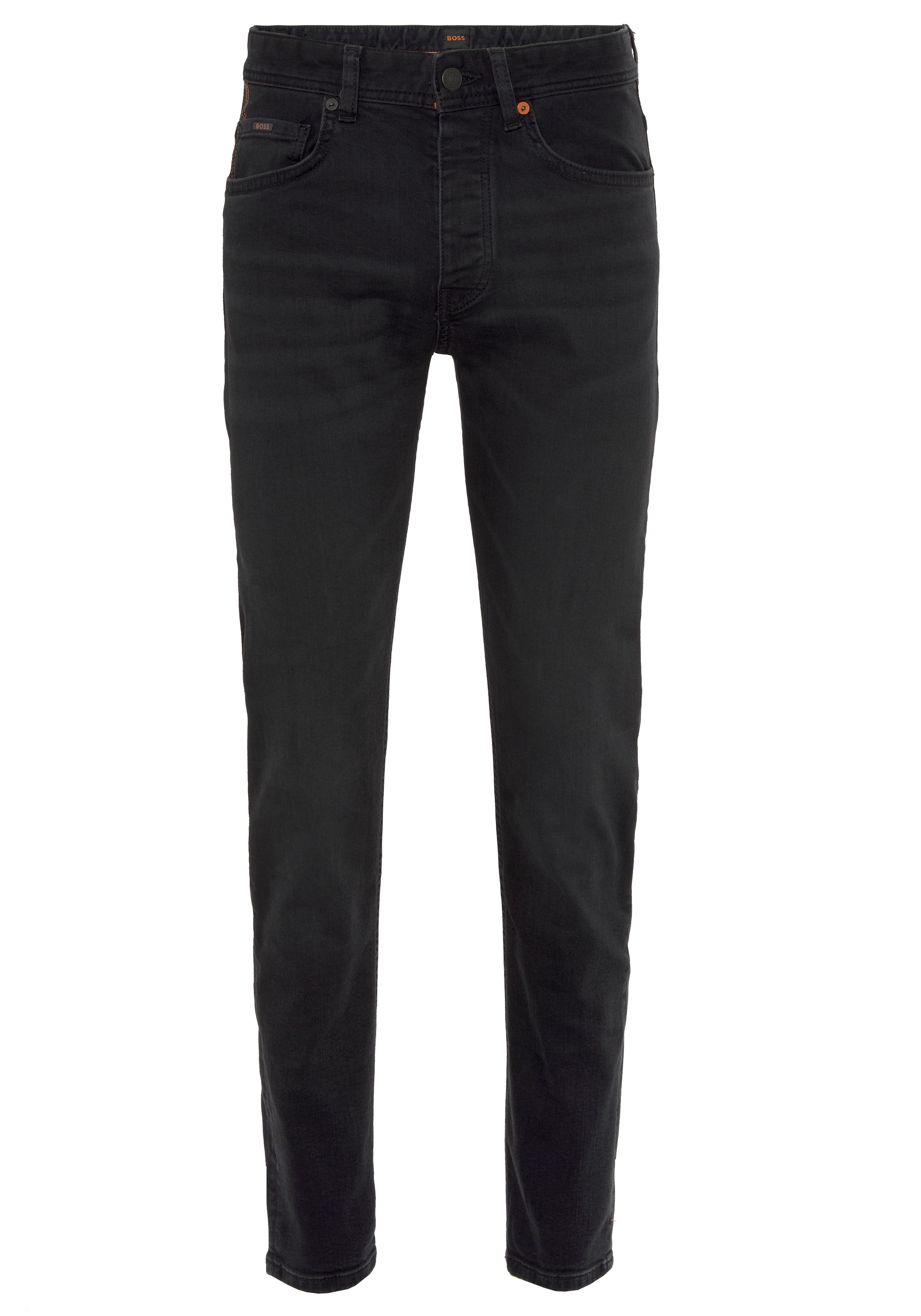 BOSS ORANGE Tapered-fit-Jeans »Taber BC P«, mit Leder-Badge
