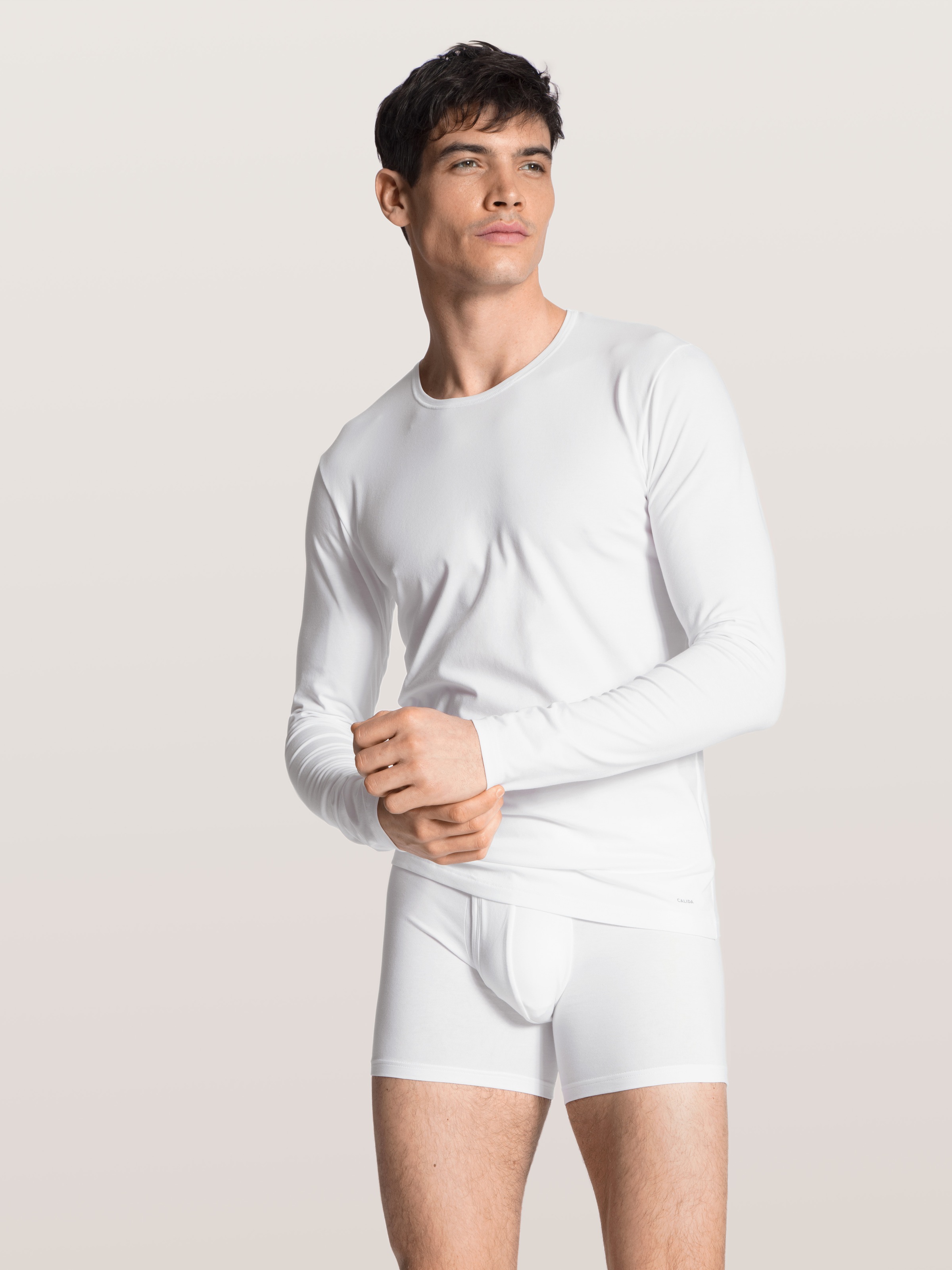 CALIDA Boxer, mit kleinem Logo-Schriftzug
