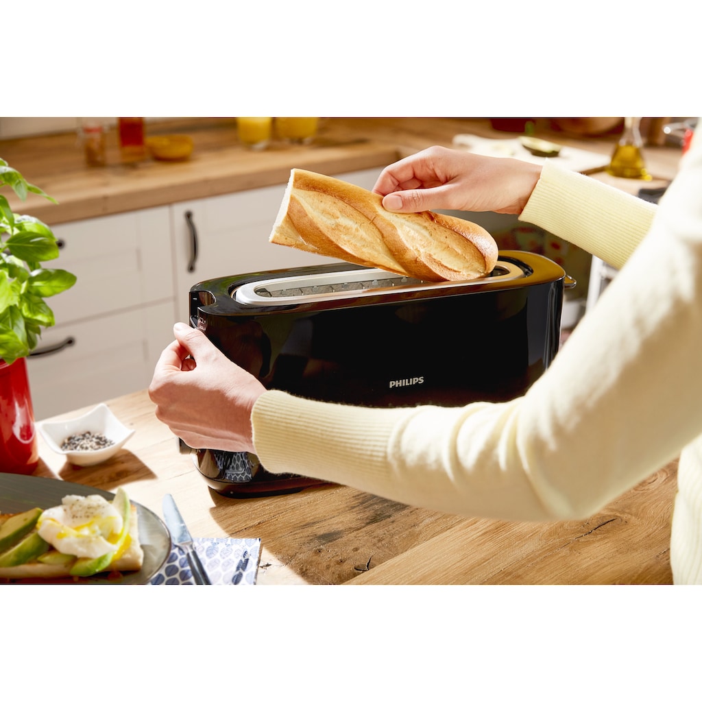 Philips Toaster »HD2590/90«, 1 langer Schlitz, für 2 Scheiben, 950 W