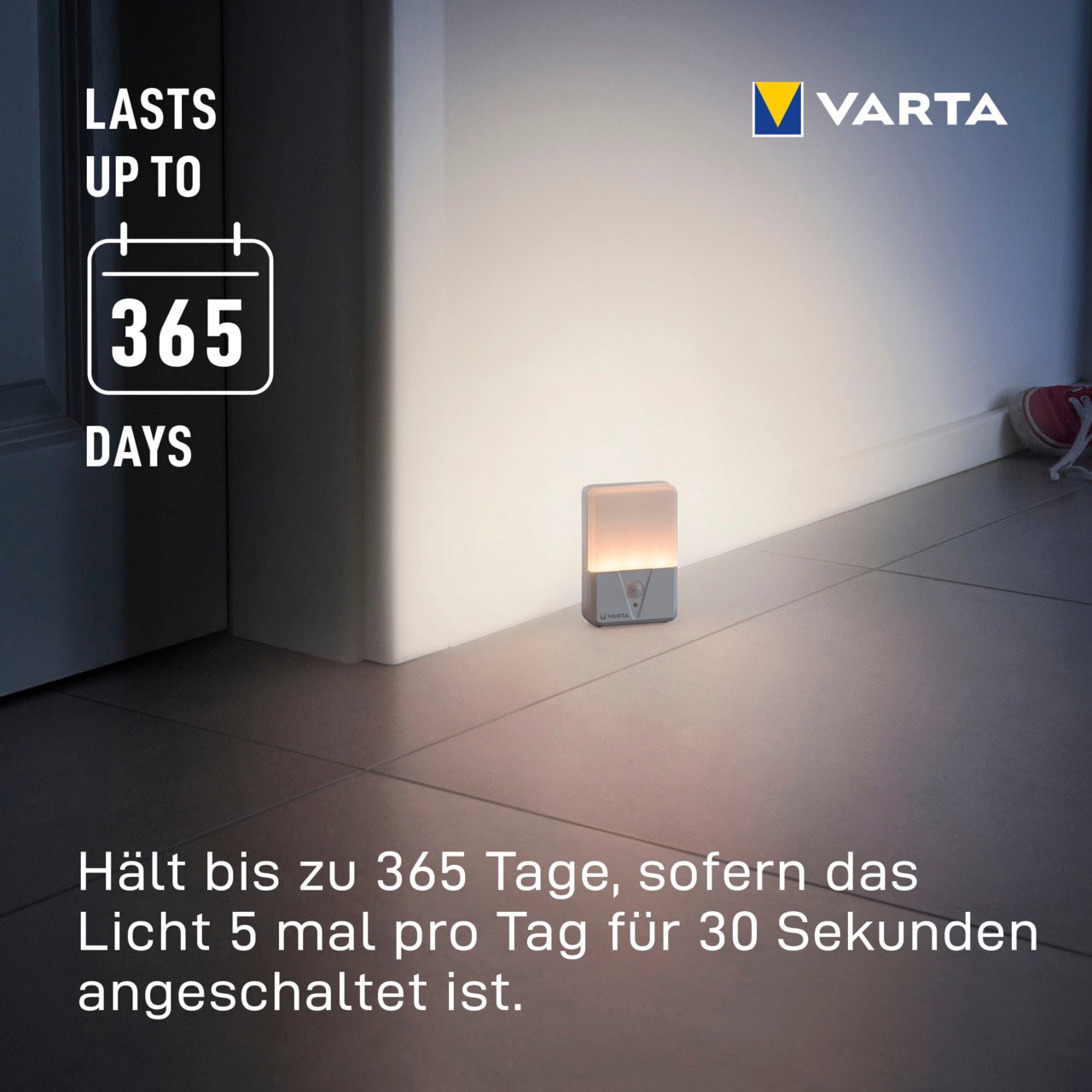 VARTA Nachtlicht »VARTA Motion Sensor Nachtlicht ist batteriebetrieben inkl. 3xAAA«