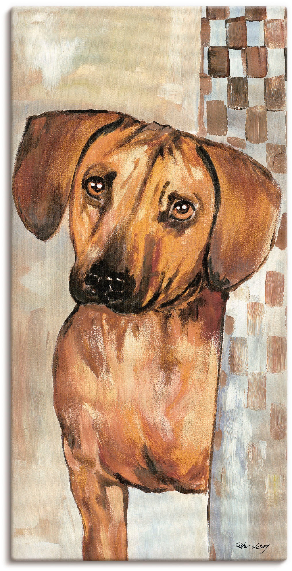 als oder Artland in Poster St.), Alubild, im Shop OTTO Online »Hund«, Wandbild Größen Wandaufkleber Haustiere, (1 versch. Leinwandbild,
