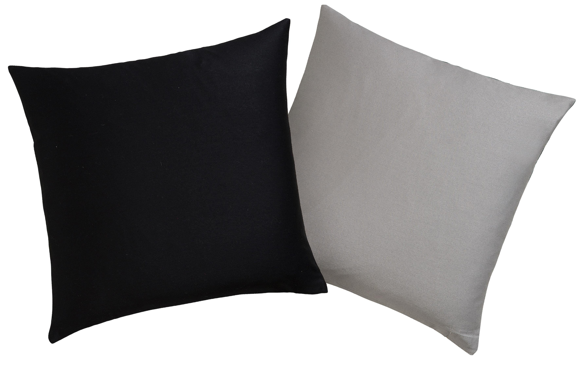 Leonique Kissenbezüge »Sofia aus Satin Qualität, edler Glanzeffekt, geeignet im Winter & Sommer, mit Reißverschluss ausgestattet, Material: 100% reine Baumwolle, zertifiziert nach STANDARD 100 by OEKO-TEX®«, (2 St.)