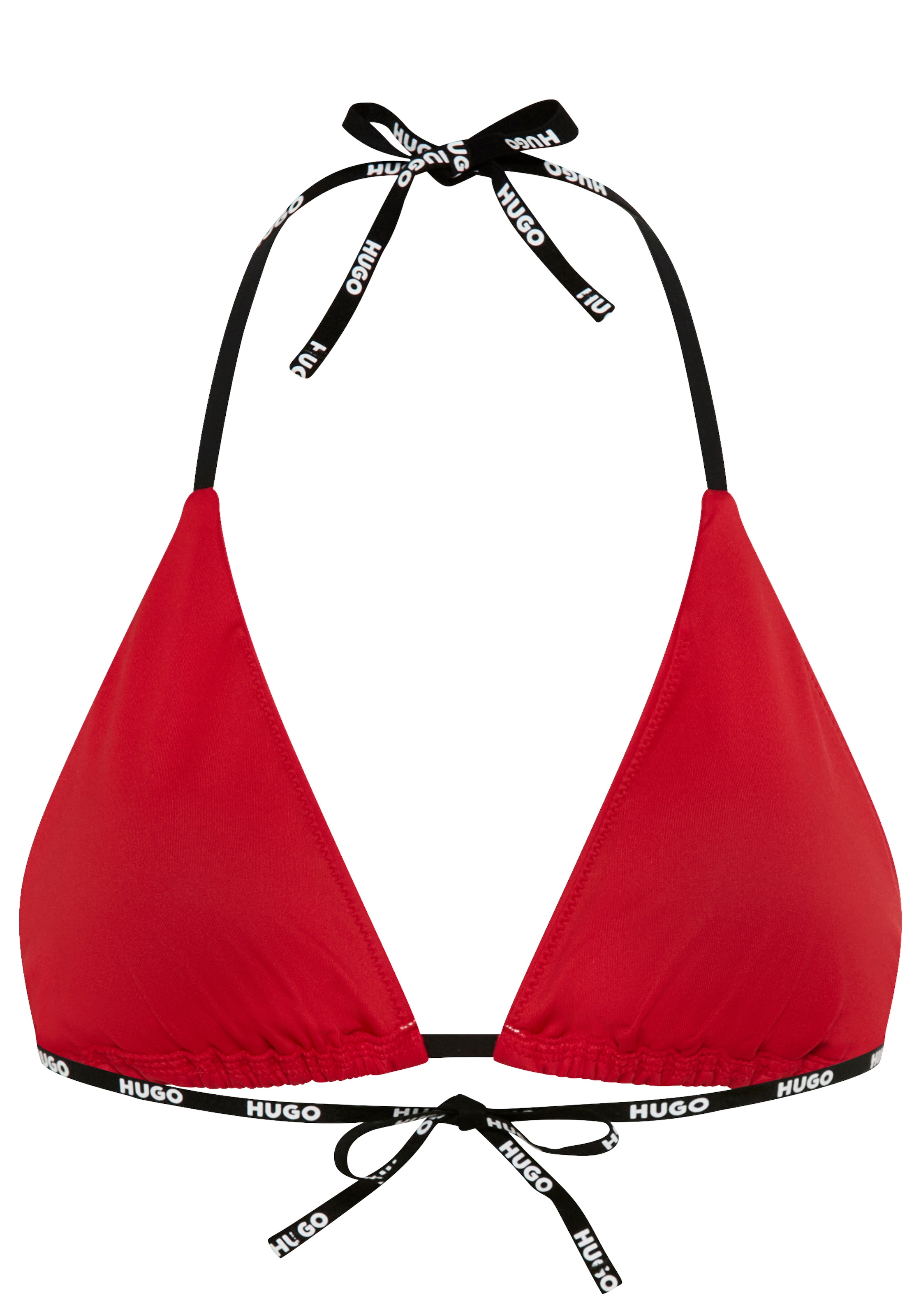 HUGO Underwear Triangel-Bikini-Top »Pure« mit Logobändern, herausnehmbare Polster