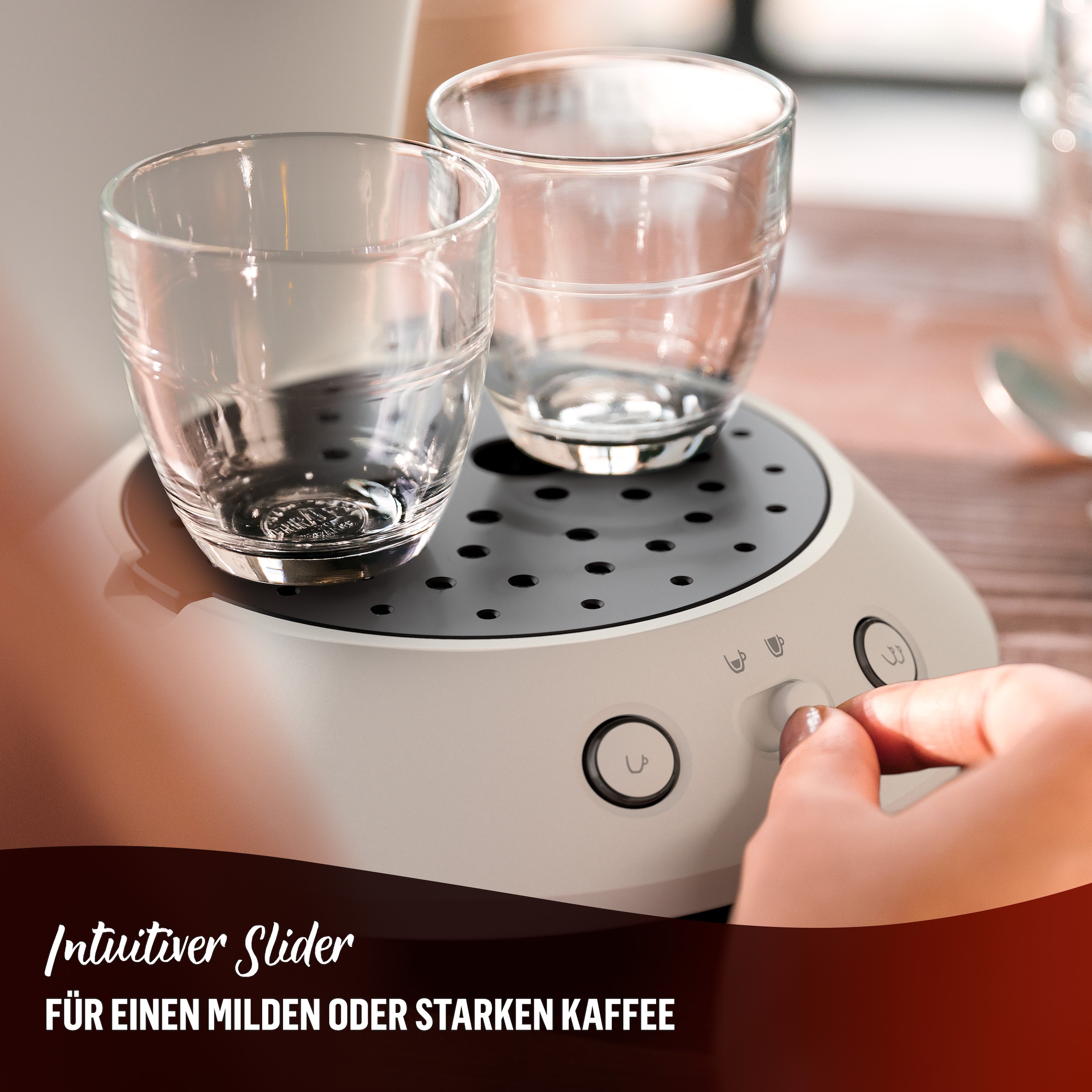 Philips Senseo Kaffeepadmaschine »Original Plus CSA210/60, mit zwei Kaffee-Einstellungen«, aus 28% rec. Plastik, inkl. Gratis-Zugabe (Wert 5 € UVP)