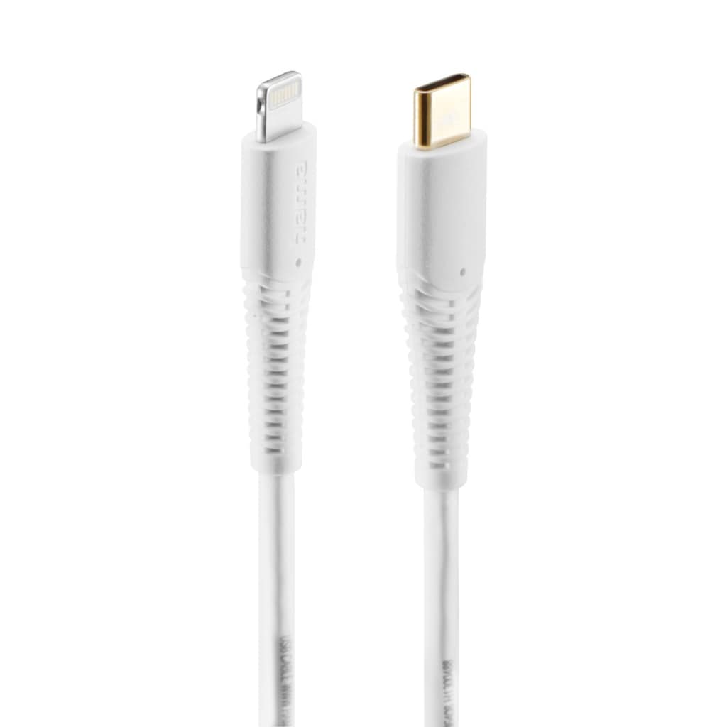 Hama USB-Kabel »Ladekabel für Apple iPhone, iPad, iPod, USB C auf Lightning Weiß 1,5 m«, Lightning-USB-C, 150 cm