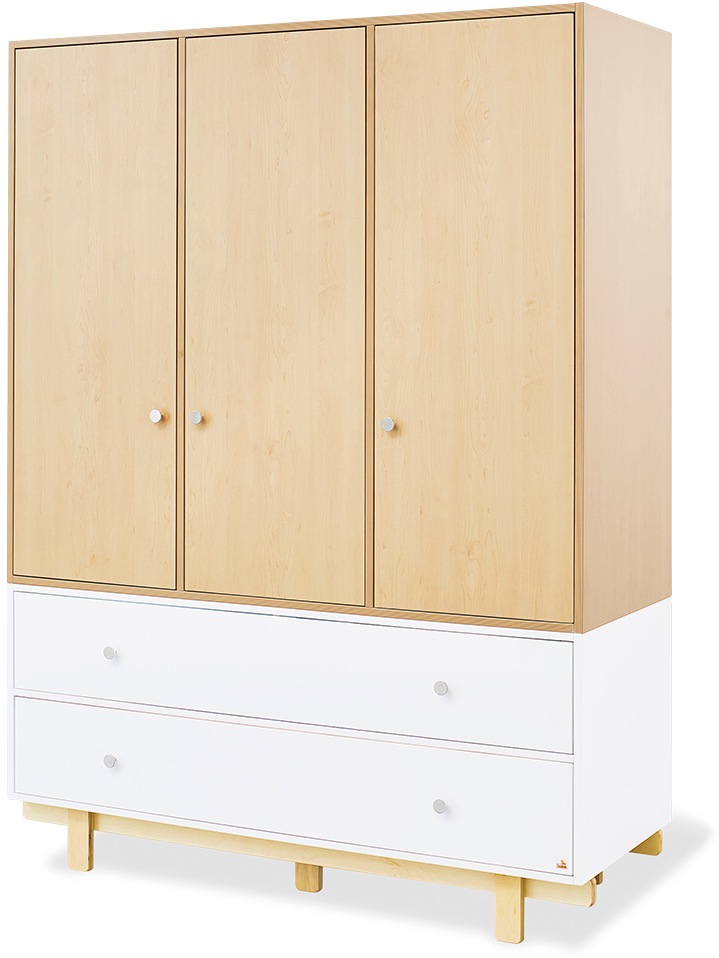 Pinolino® Kinderkleiderschrank »Boks«, 3-türig, groß; Made in Europe