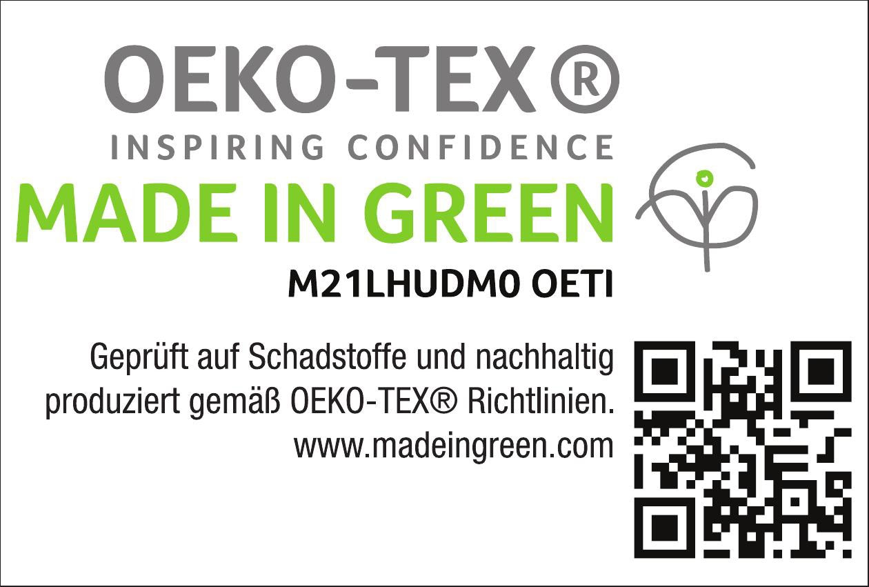 Haeussling Daunenbettdecke »GRÖNLAND Made in Green«, leicht, Füllung neue, weiße 90% Daunen/10% Federn, Kl. 1, Bezug 100% Baumwolle, (1 St.), nachhaltiges, hochwertiges Daunenprodukt" Made in Green" zertifiziert