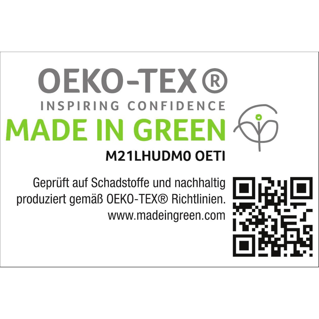 Haeussling Daunenbettdecke »GRÖNLAND Made in Green«, leicht, Füllung neue, weiße 90% Daunen/10% Federn, Kl. 1, Bezug 100% Baumwolle, (1 St.)