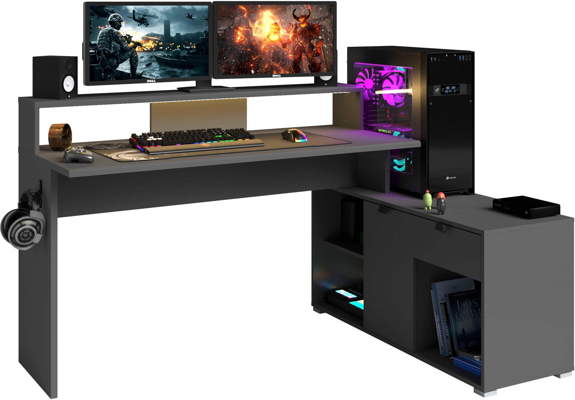 Parisot Gamingtisch »Work 11« Set, Ecklösung möglich, 2 Stk. tlg.