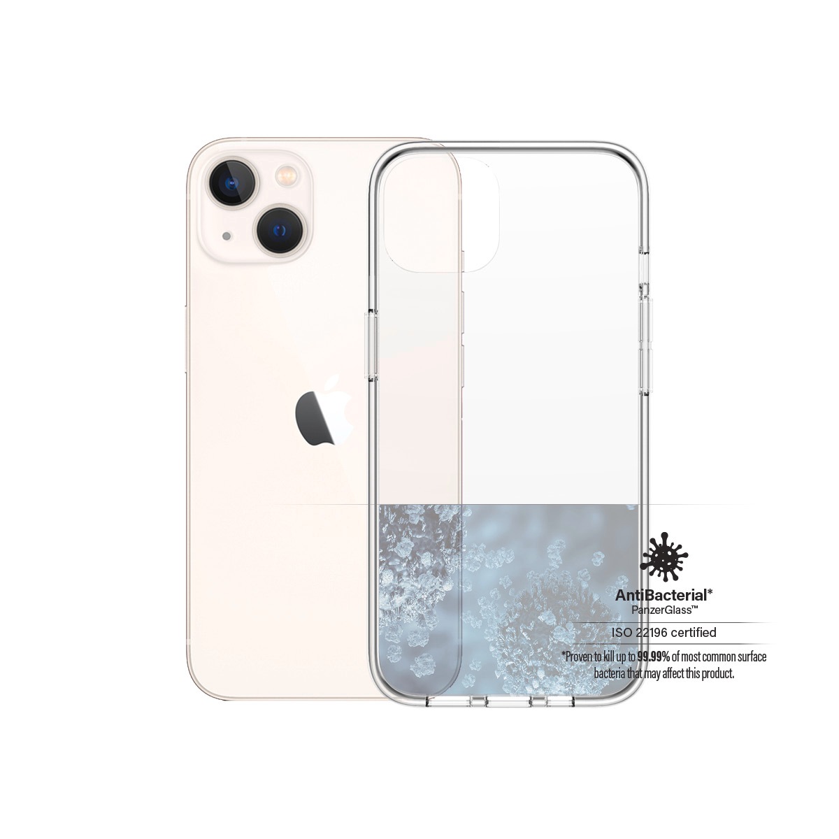 PanzerGlass Handyhülle »ClearCase für Apple iPhone 13«, iPhone 13, Backcover, Schutzhülle, Handyschutzhülle, Case, Schutzcase, stoßfest