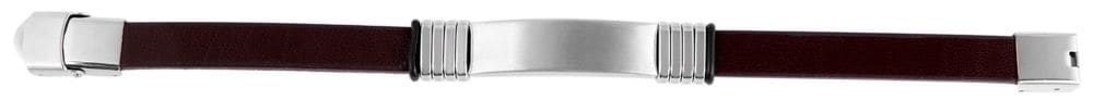 Adelia´s Lederarmband »Edelstahl Armband Lederarmband Gravurplatte«