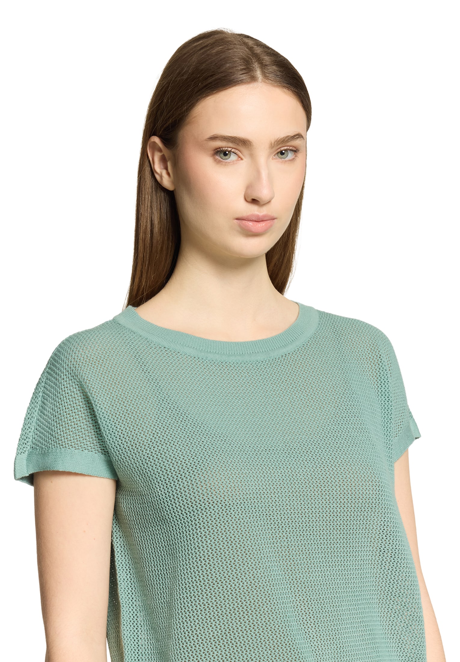 Betty Barclay Rundhalspullover »Lochstrick-Pullover ohne Arm«