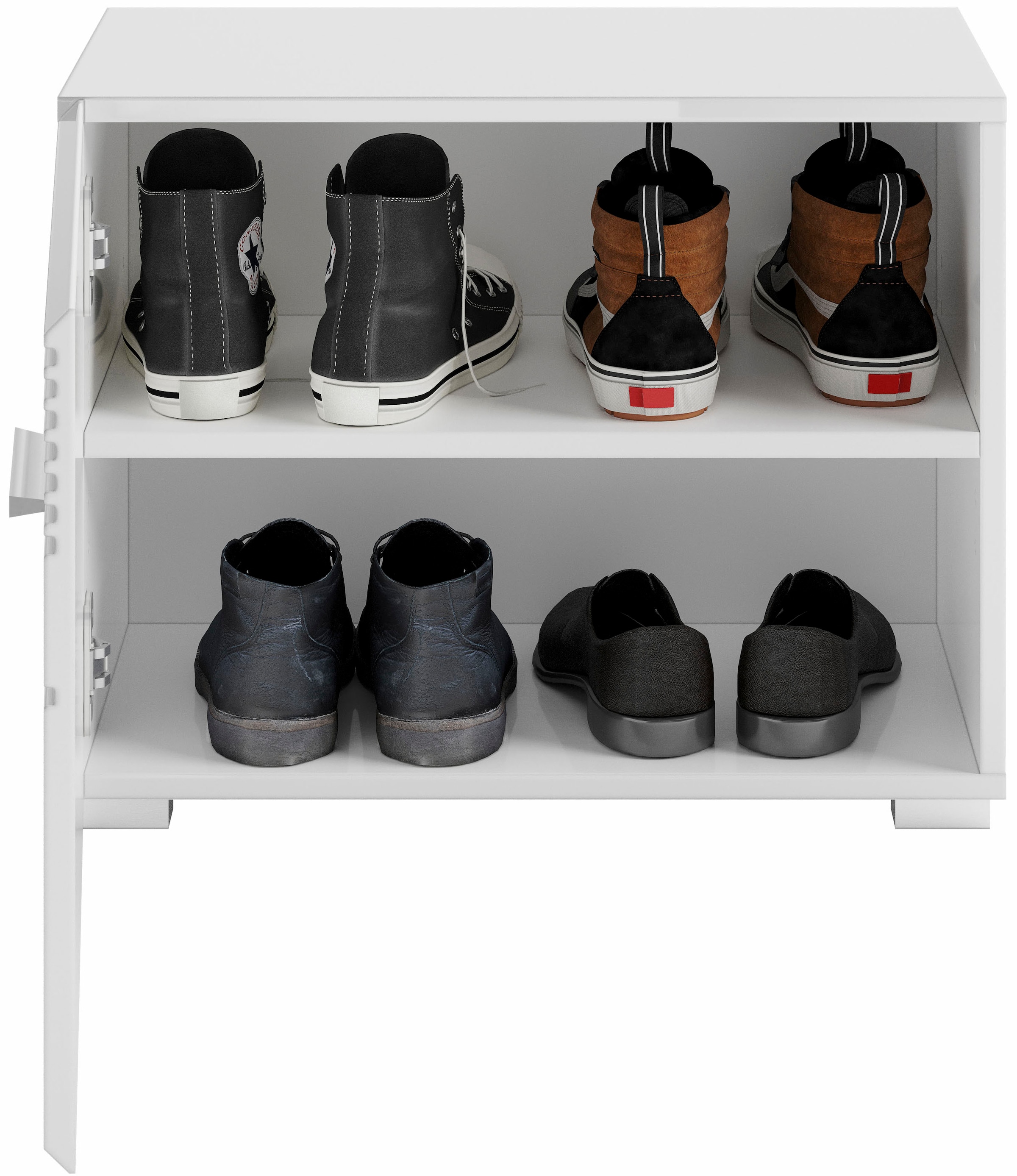 INOSIGN Sitzbank »Malmö, Breite 60 cm, 1 Tür, 2 Fächer, hochwertige MDF Front«, Rillenfräsung, Bank, Schuhbank, Garderobenbank, Dielenbank