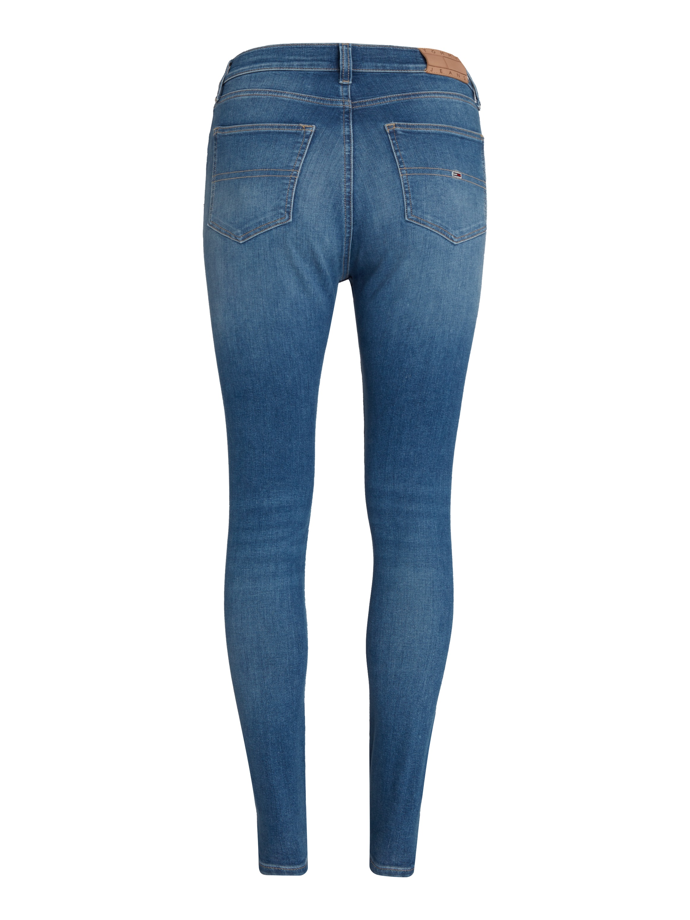 Tommy Jeans Bequeme Jeans »Sylvia Skinny Slim Jeans Hohe Leibhöhe«, mit Ledermarkenlabel