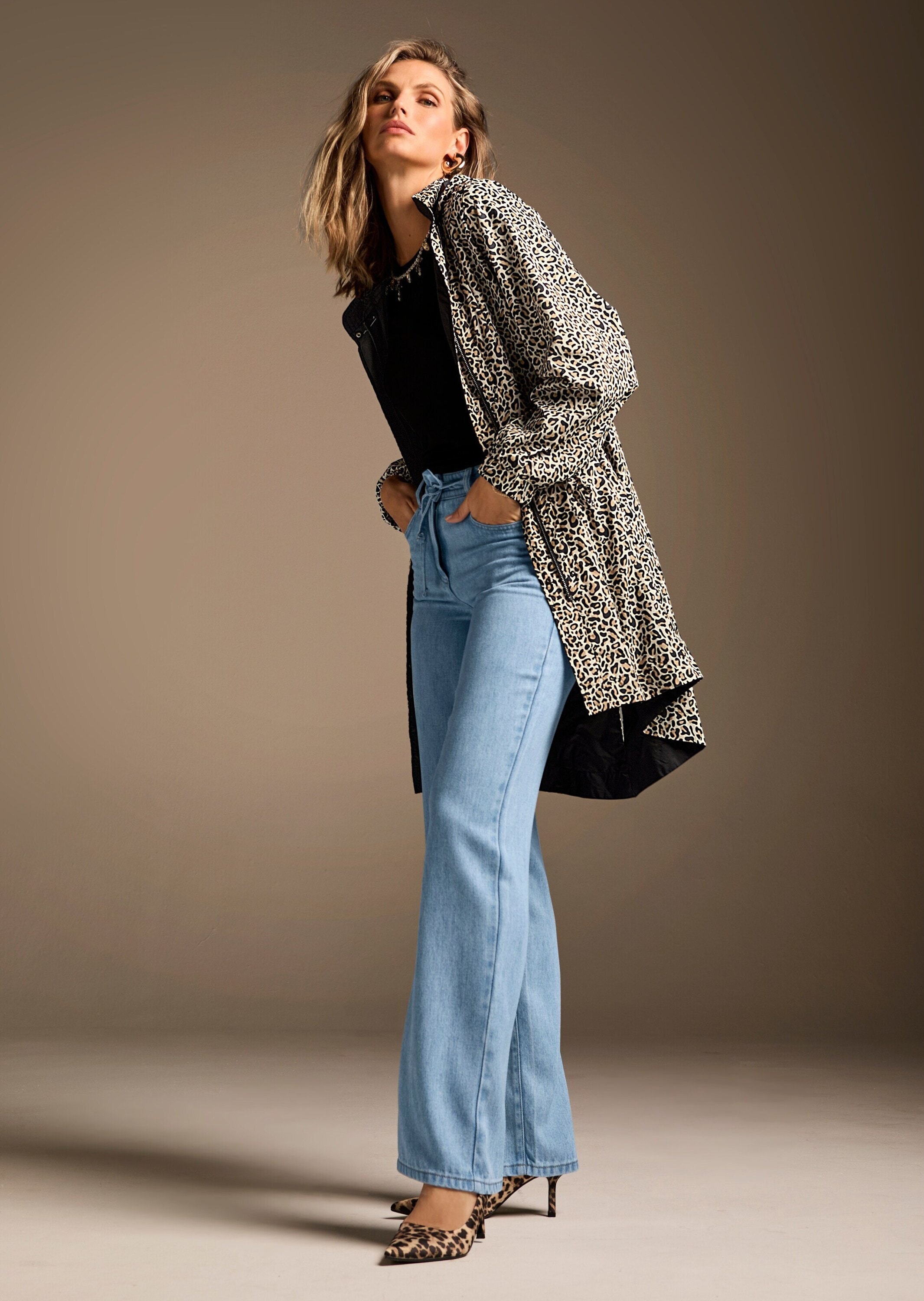 MADELEINE Langmantel »Wendemantel Übergangsmantel mit Kapuze«