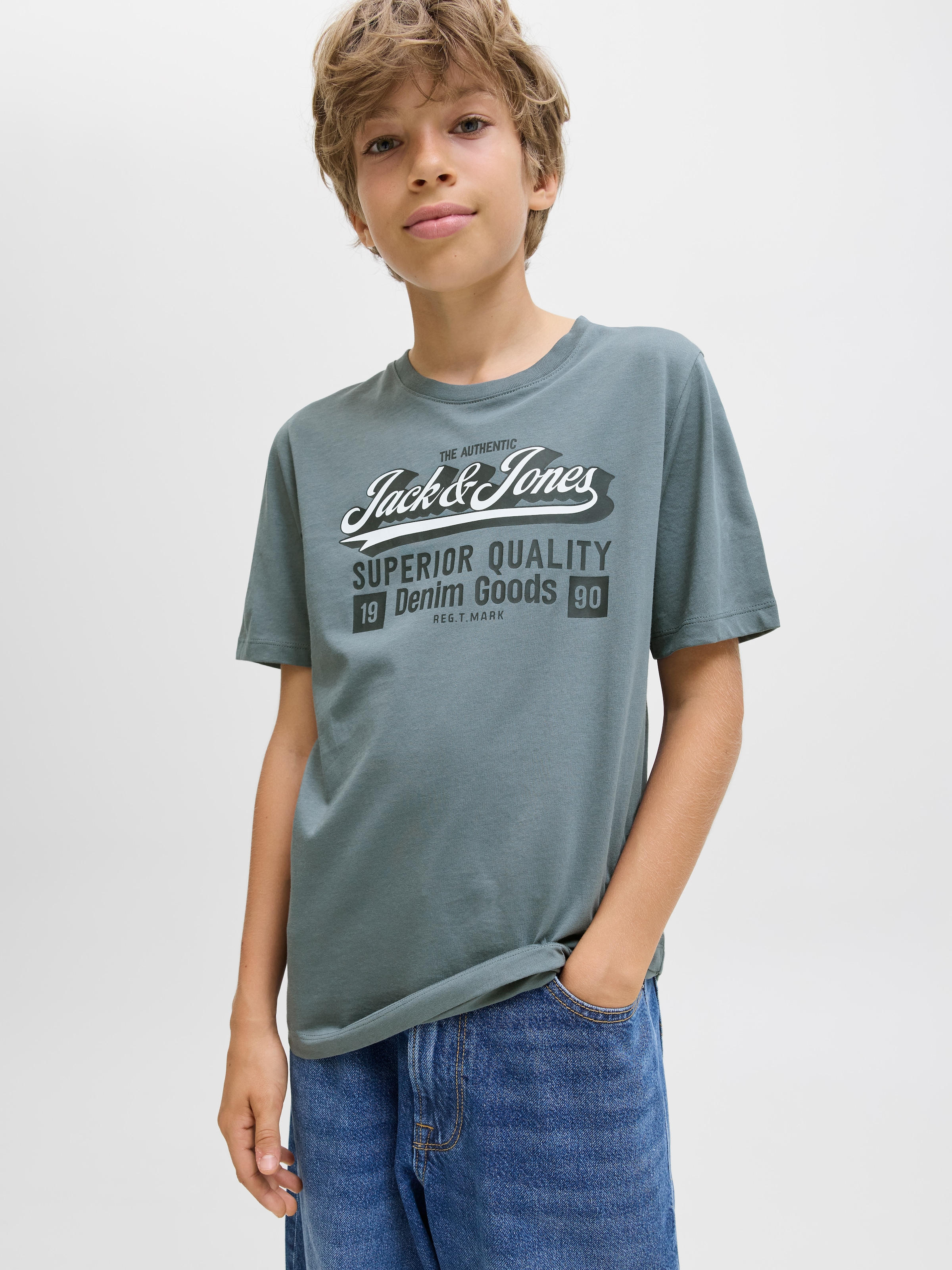 Jack & Jones Junior T-Shirt »JJELOGO TEE SS ONECK 2 COL AW25 NOOS JNR«