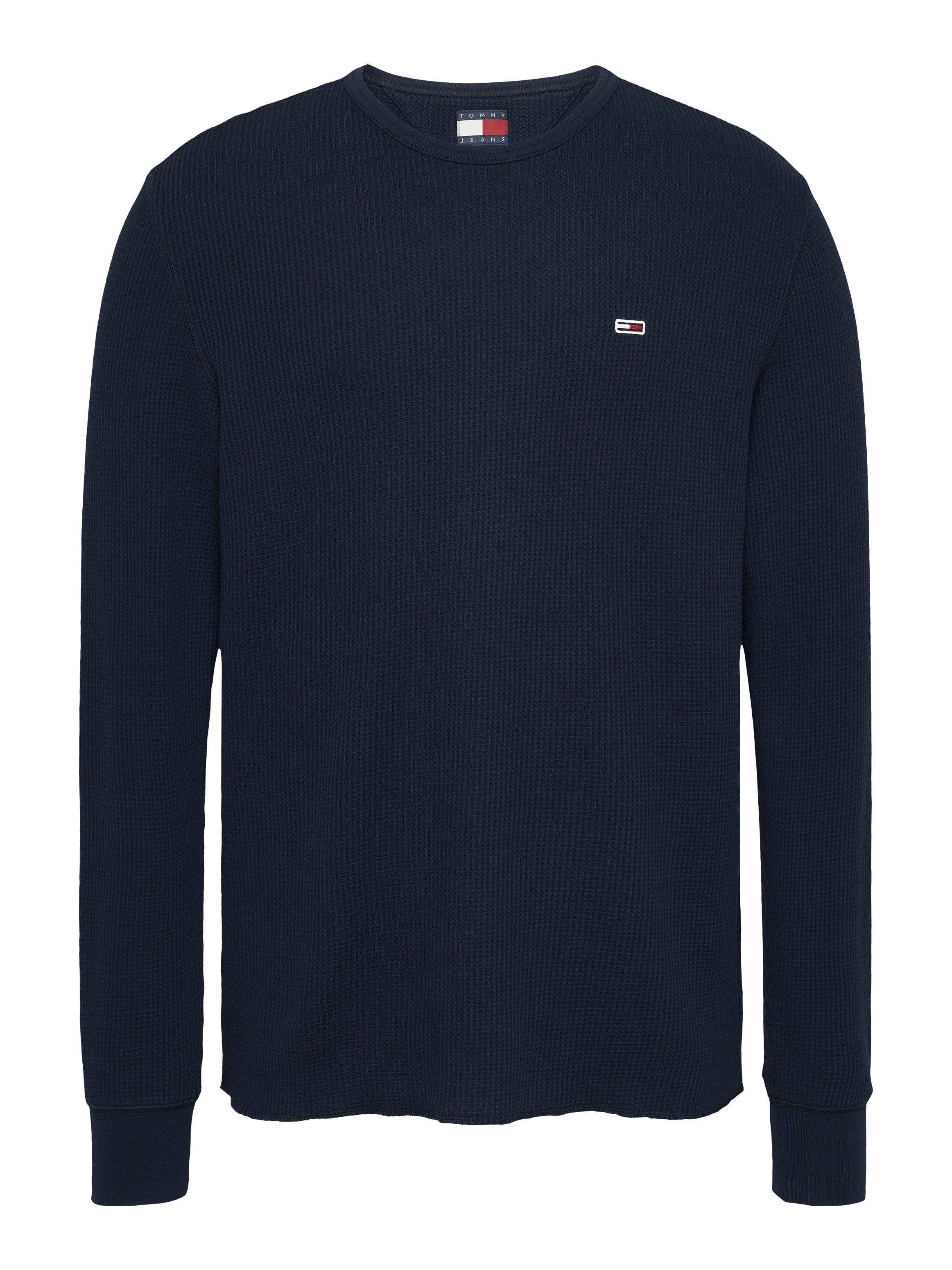 Tommy Jeans Langarmshirt »TJM SLIM WAFFLE L/S TEE EXT«, mit Waffelstruktur