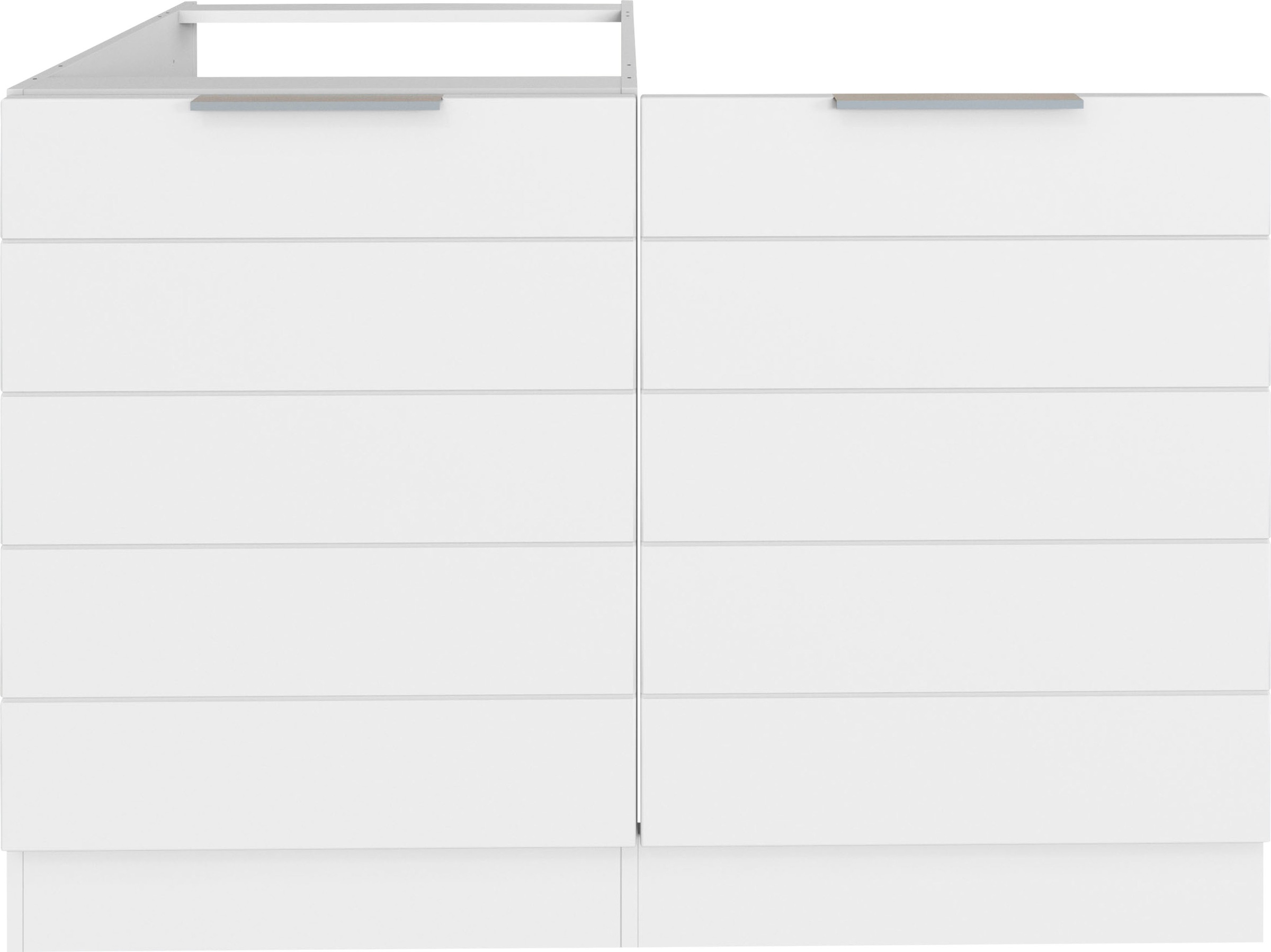 HELD MÖBEL Spülenschrank »Luhe«, 120 cm breit, hochwertige MDF-Fronten mit waagerechter  Lisene bei OTTO