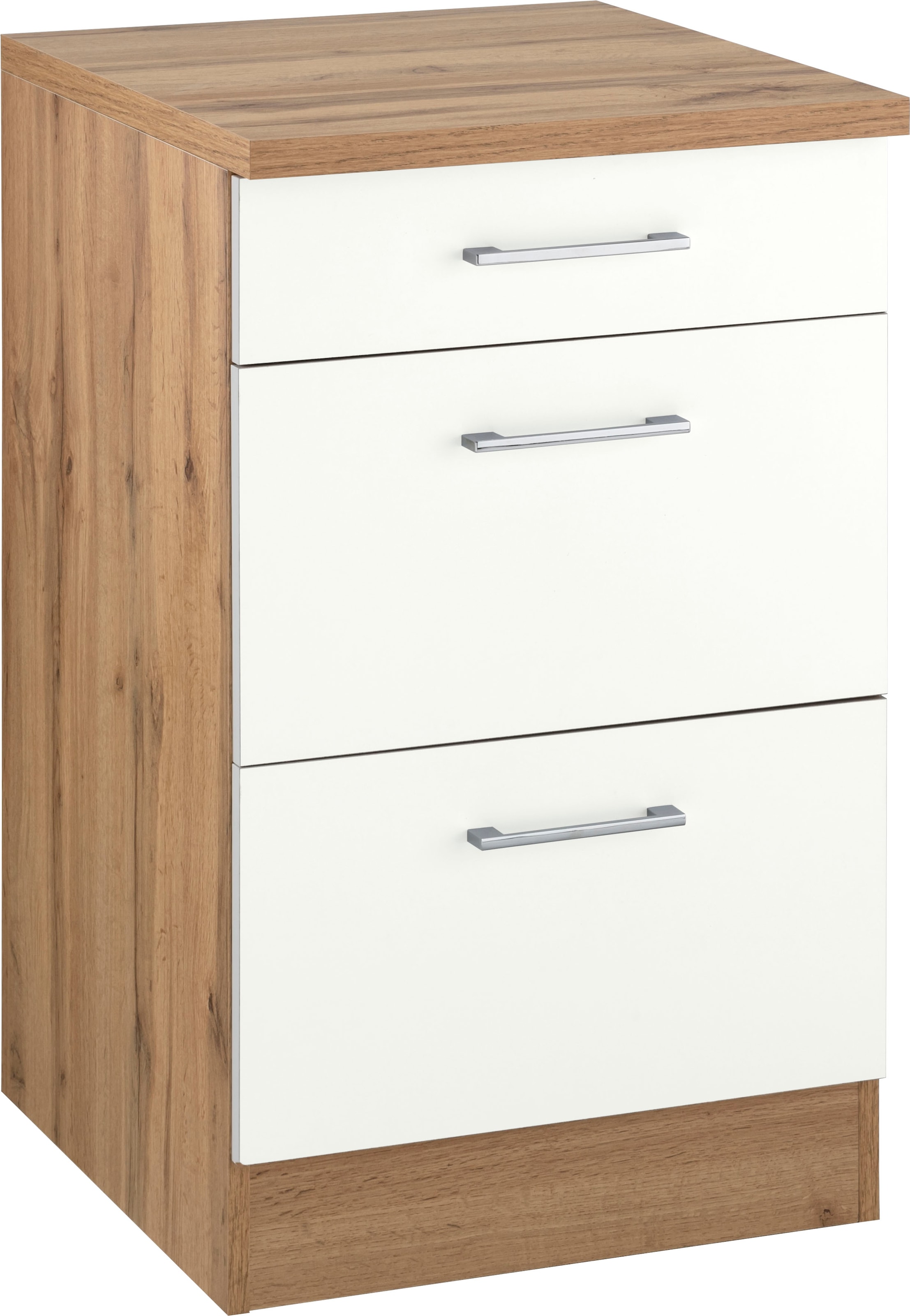 Auszugsunterschrank »Colmar«, 50 cm, mit Metallgriff, alles sofort greifbar dank zwei...